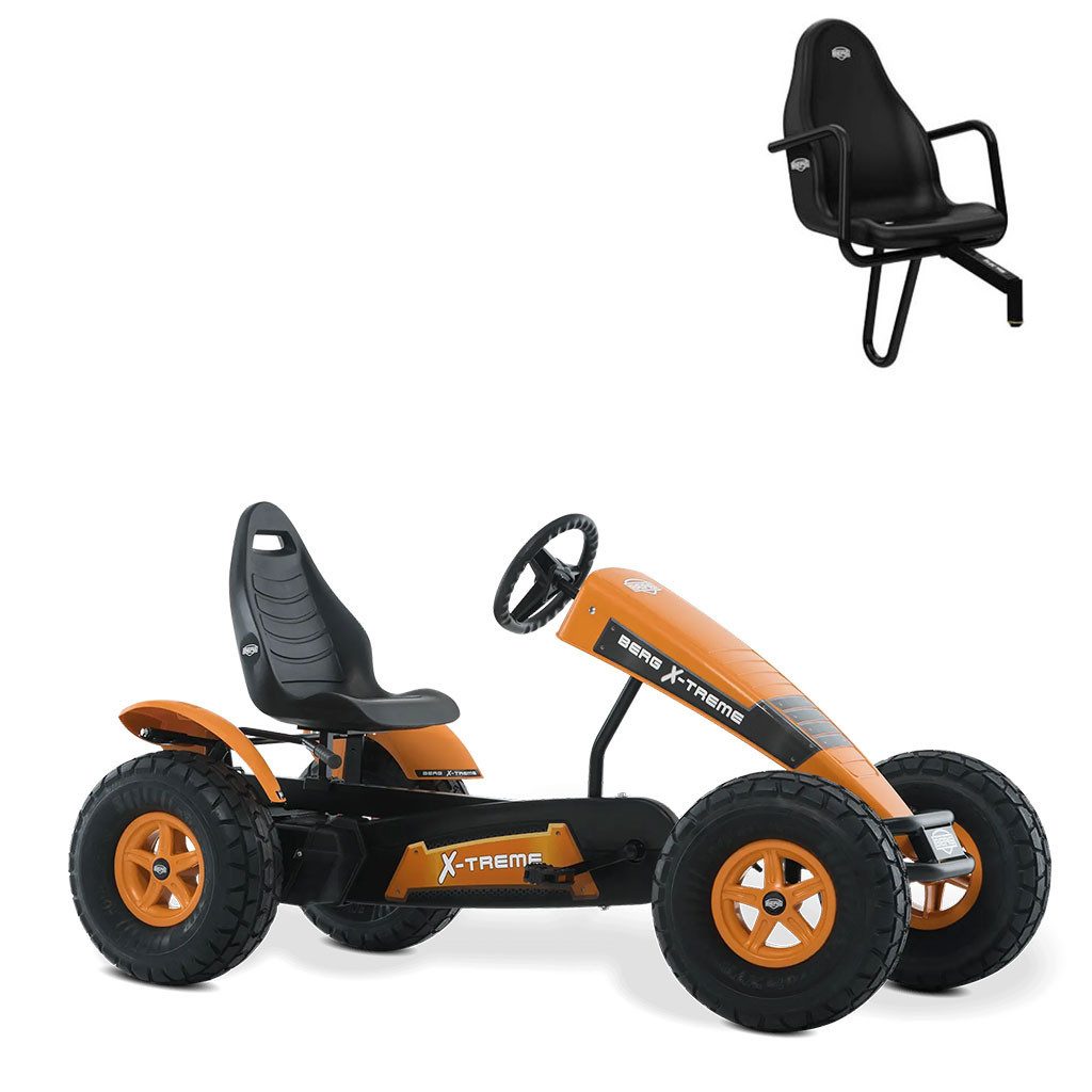 Berg Go-Kart BERG Gokart XXL X-Treme E-Motor Hybrid orange E-BFR inkl. Soziussitz