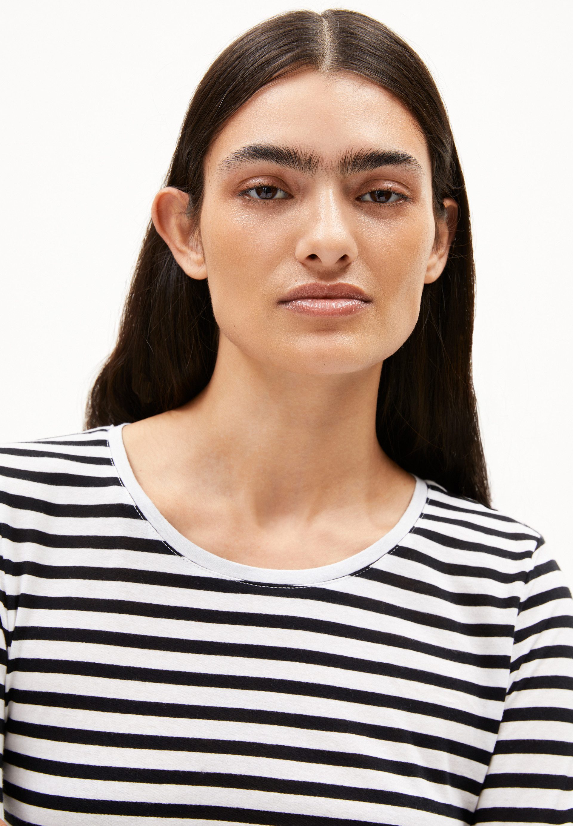 Armedangels Longsleeve EINIAARA STRIPES Longsleeve aus Bio-Baumwolle Slim Fit