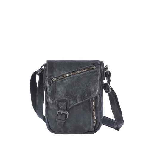 Greenburry Umhängetasche Vintage Washed, Schultertasche 20x23cm, Messengerbag, Herrentasche, weiches Leder