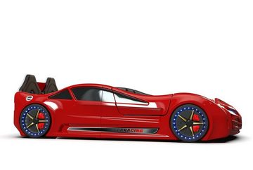Möbel-Zeit Autobett Autobett Racing XR9 Model Kinderbett mit Flügeltüren + Licht + Sound
