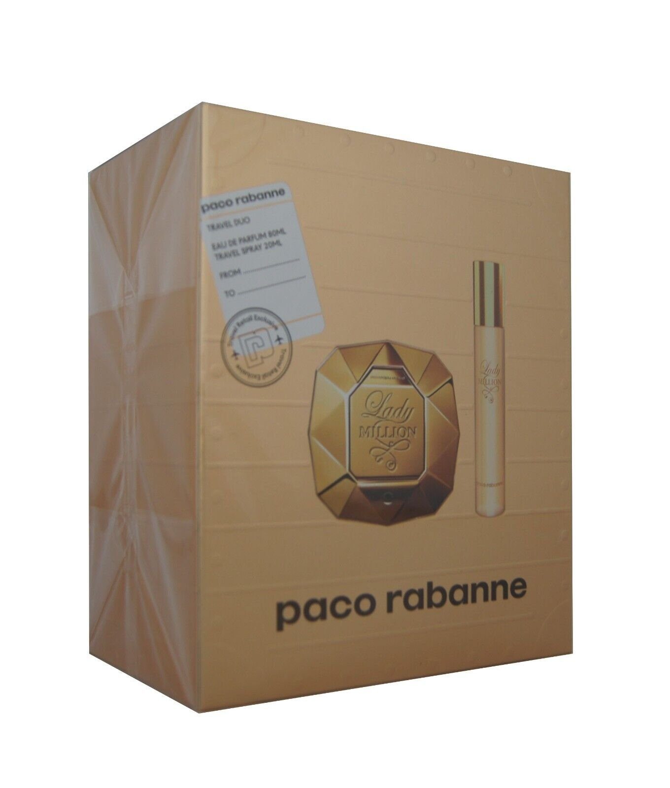 de 1-tlg. EDP Parfum Paco Rabanne Lady rabanne paco 80ml edp 20ml, + Duft-Set Eau Million