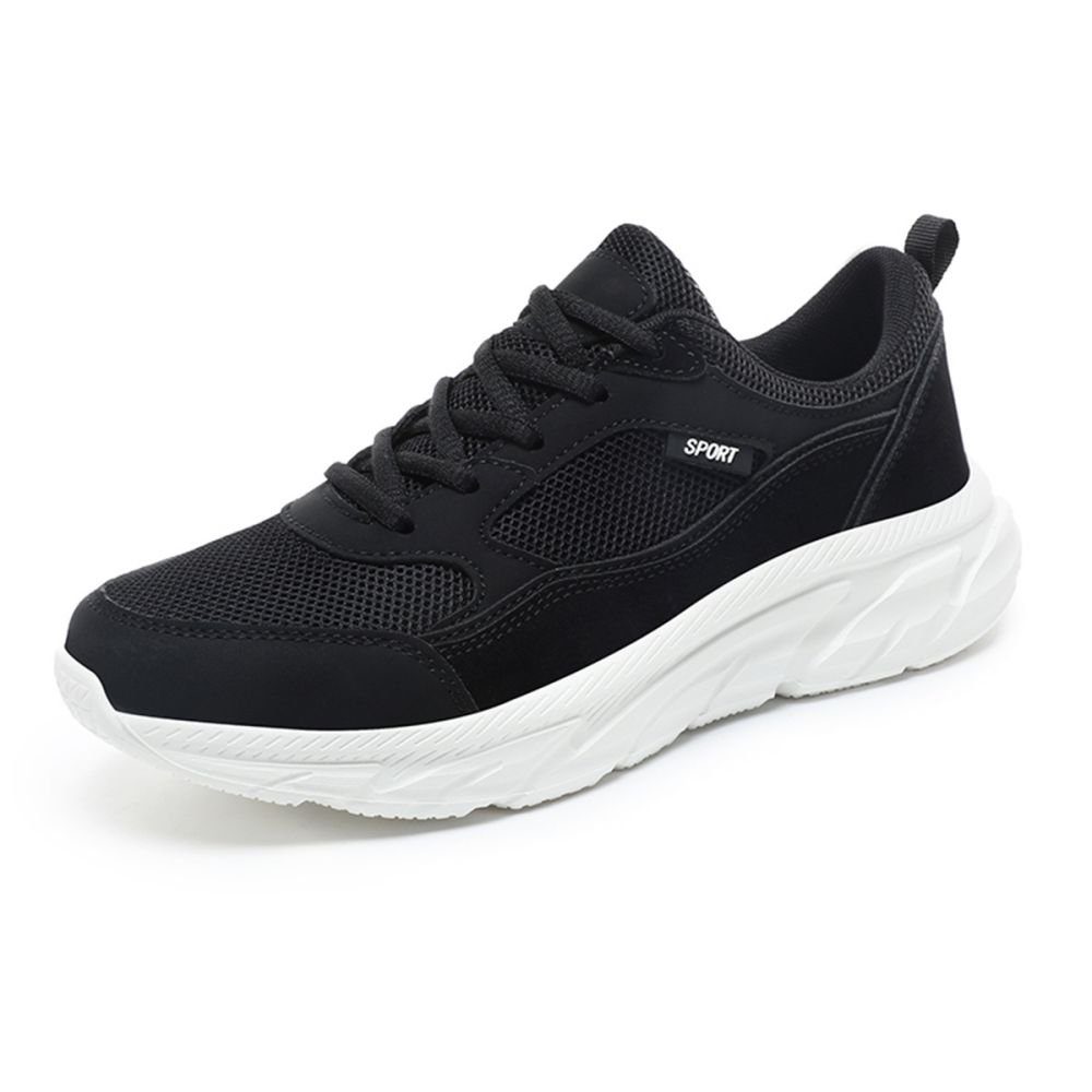 HUSKSWARE Sneaker (atmungsaktiv, komfortabel, Fashion) Mesh-Sneaker, Modische Turnschuhe, Outdoor-Freizeitschuhe Schwarzweiß