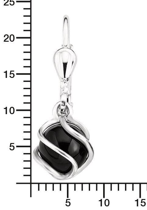 Amor Paar Ohrhänger, Made in Germany, mit Onyx