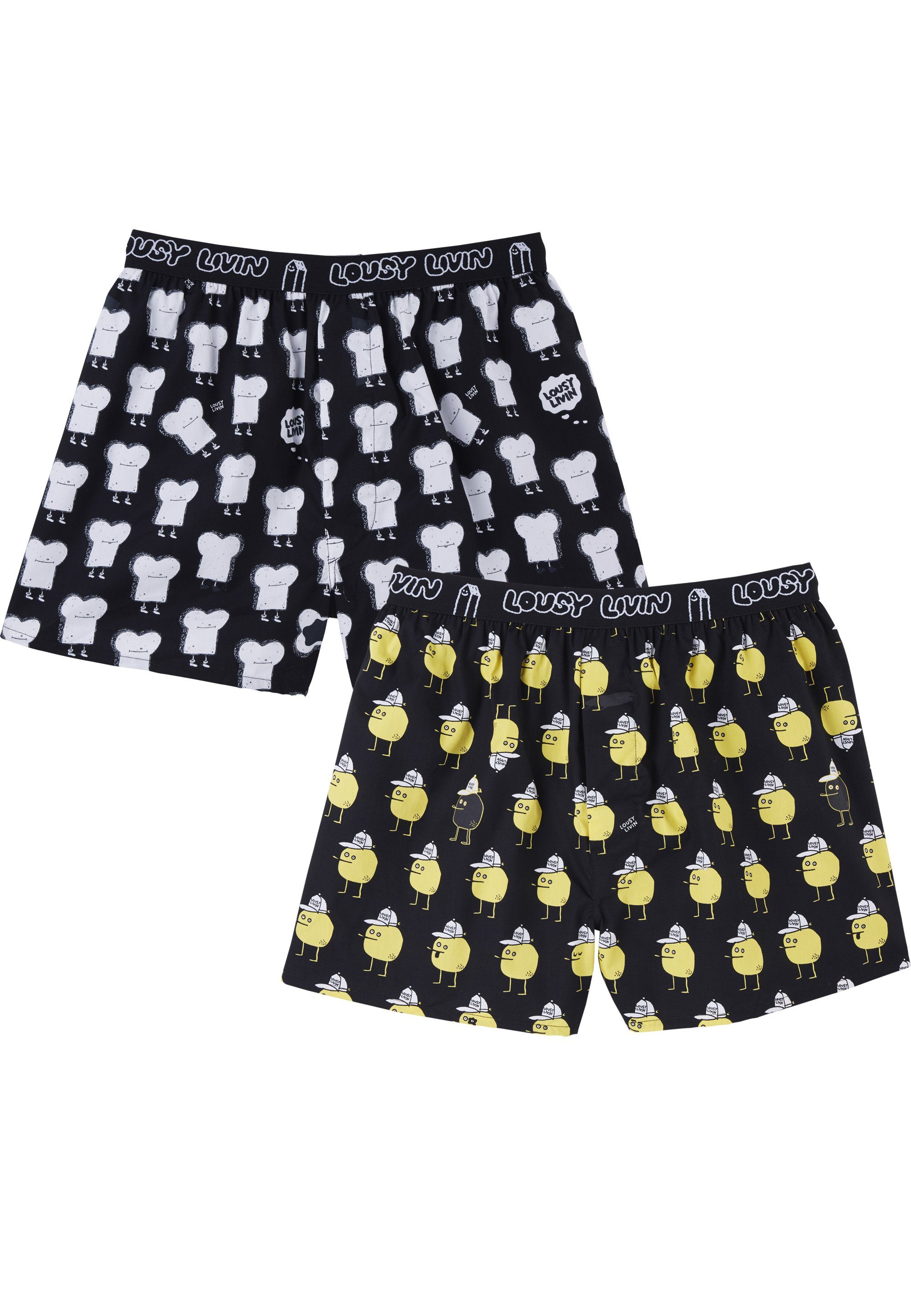 Boxershorts Toast & Zitrone 2 Pack