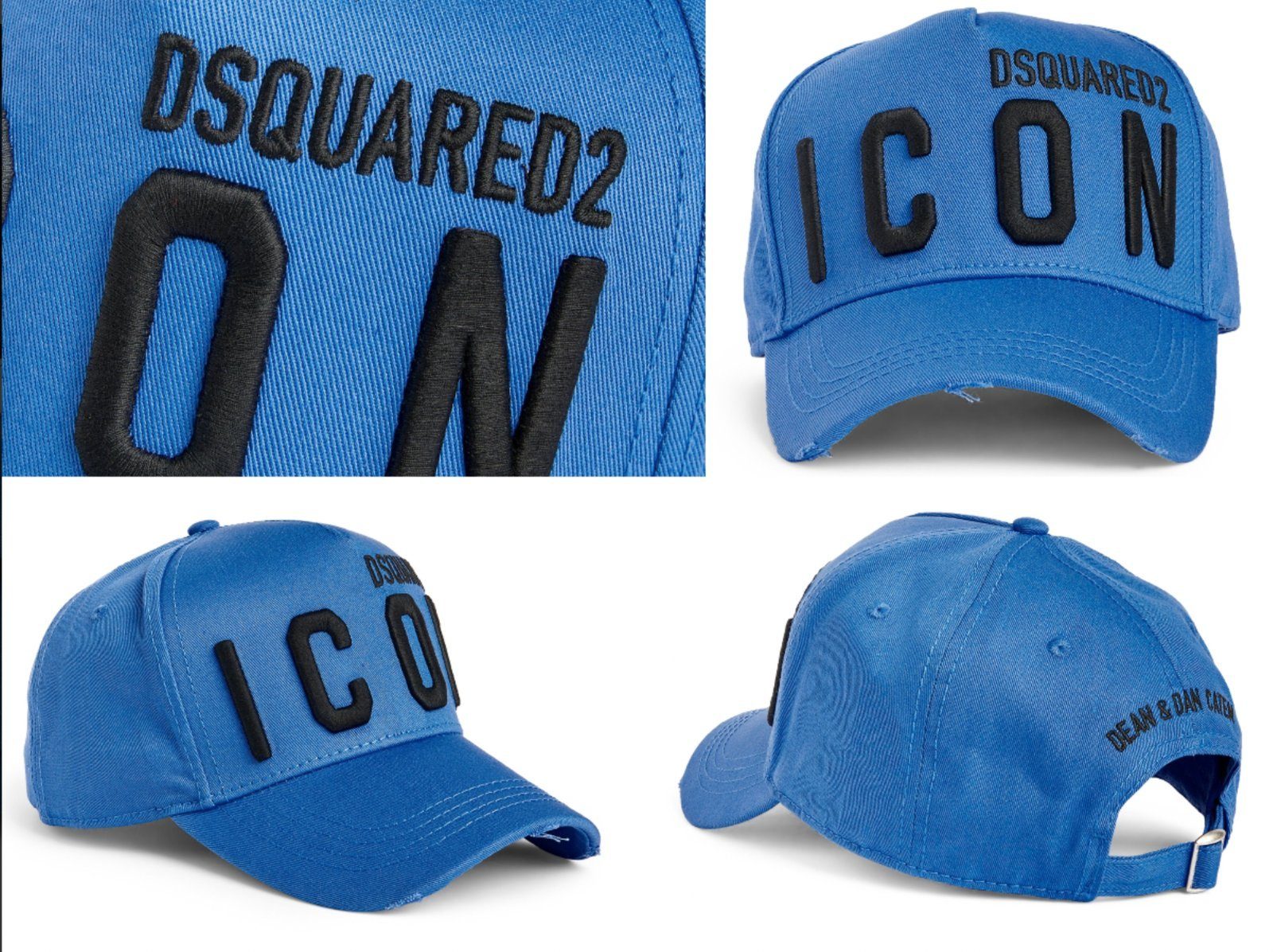 Dsquared2 Dsquared2-Cap-BCM4001-Blau-Schwarz-OS Baseball Cap