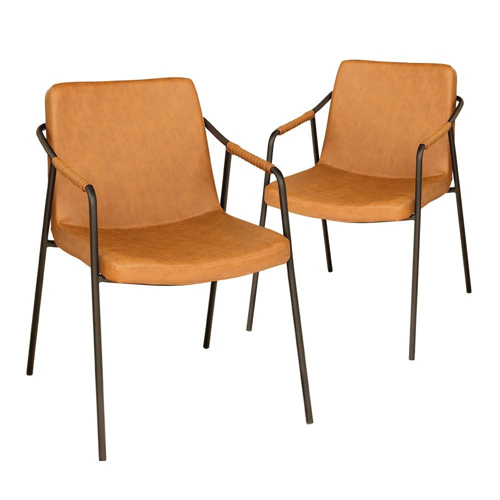 AVISSIMO Polsterstuhl Metallstuhl MS-0073 (2er Set)