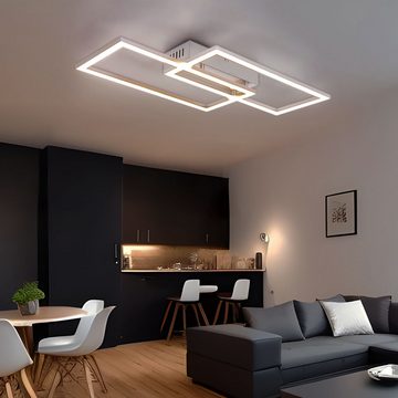 etc-shop LED Deckenleuchte, LED-Leuchtmittel fest verbaut, Warmweiß, LED Deckenlampe Wohnzimmerleuchte Deckenleuchte