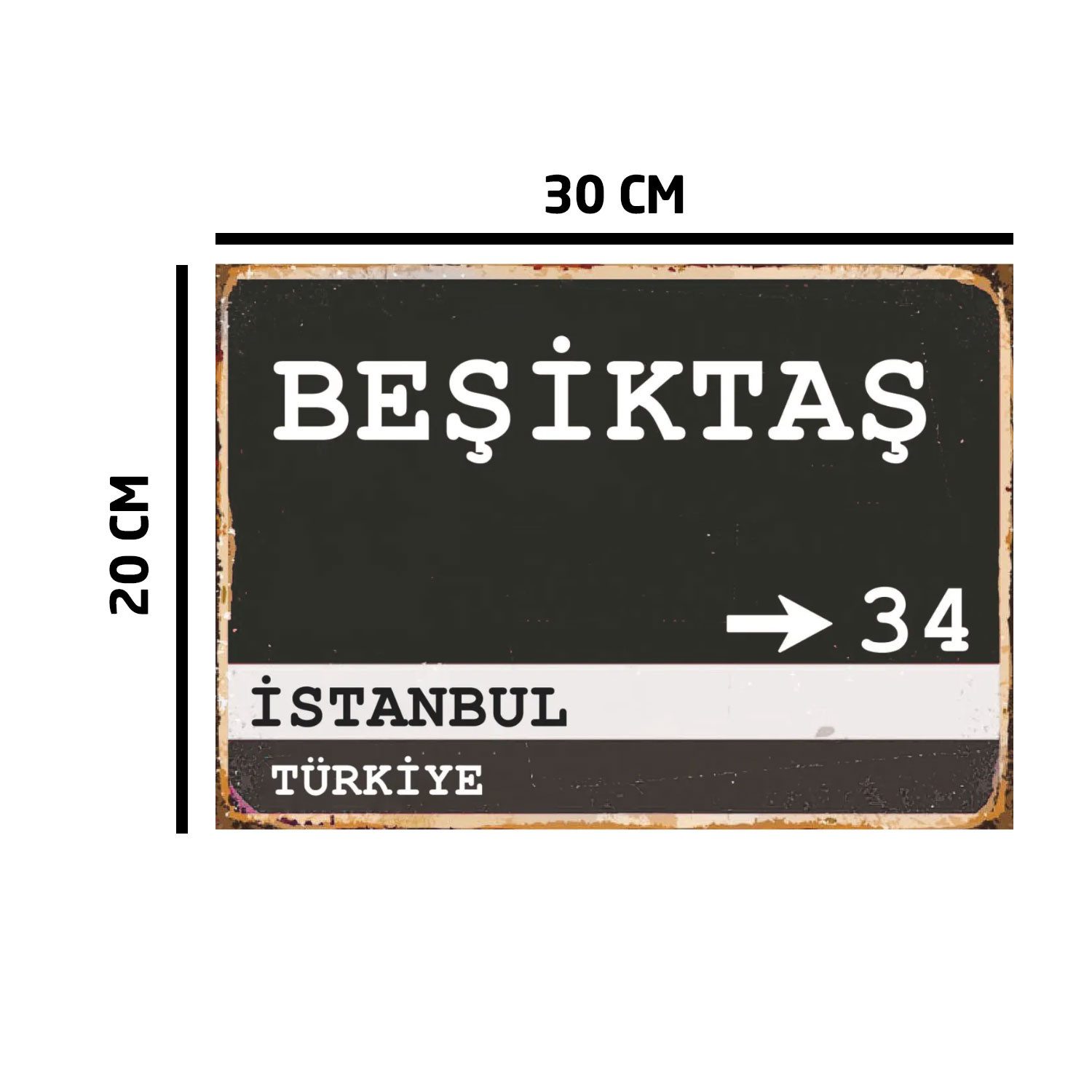 Jungengel Wandbild Besiktas Stadion Wegweiser Wandposter günstig online kaufen