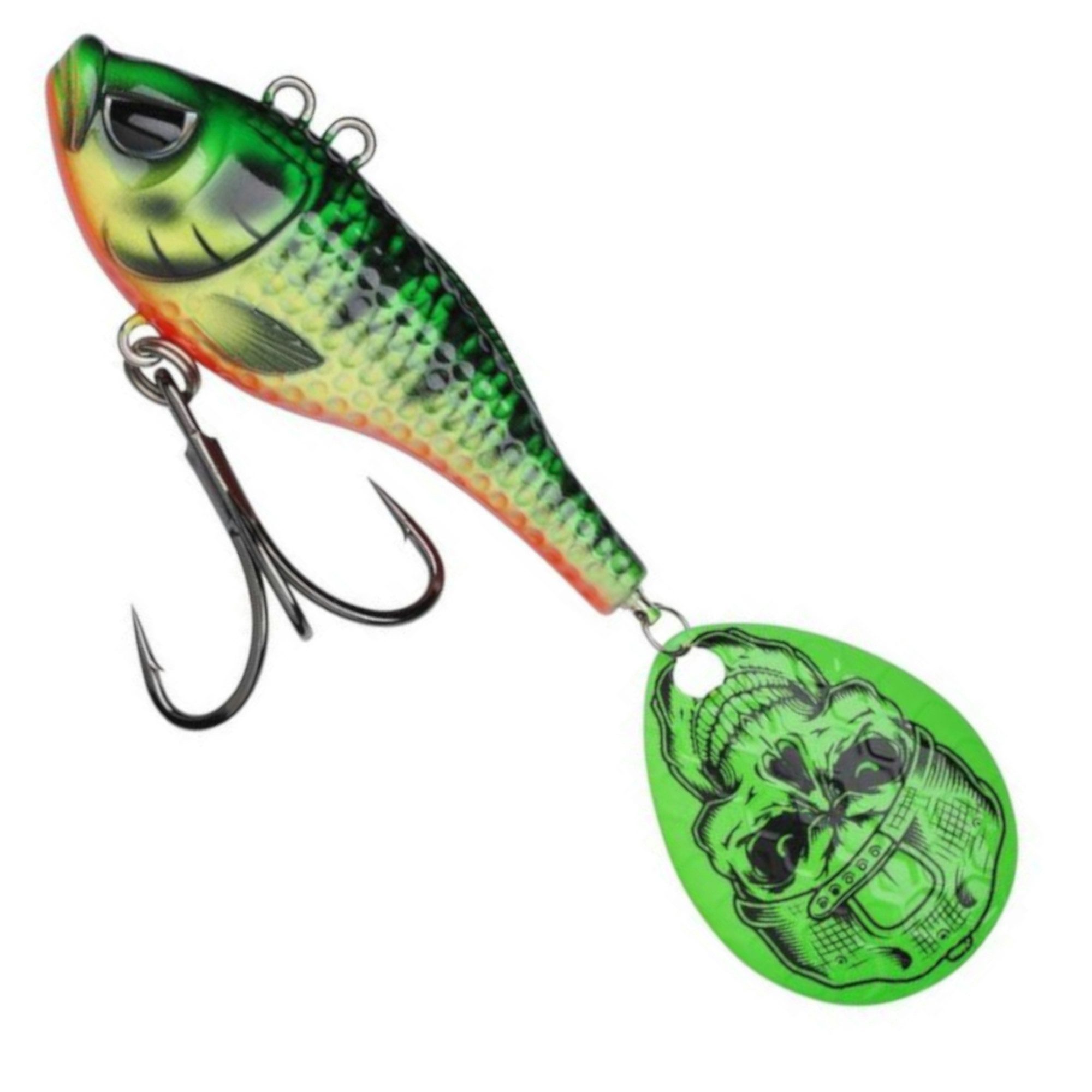 Kunstköder Spin Tail 70G 12Cm T1/0 Firetiger Uv