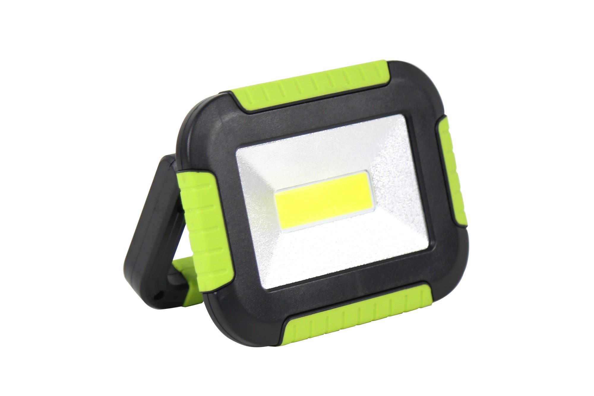 ONDIS24 LED Arbeitsleuchte Akkuleuchte Suchscheinwerfer für Camping Handscheinwerfer, Tischleuchte Powerbank 4400 mAh Akku 500 Lumen grün schwarz