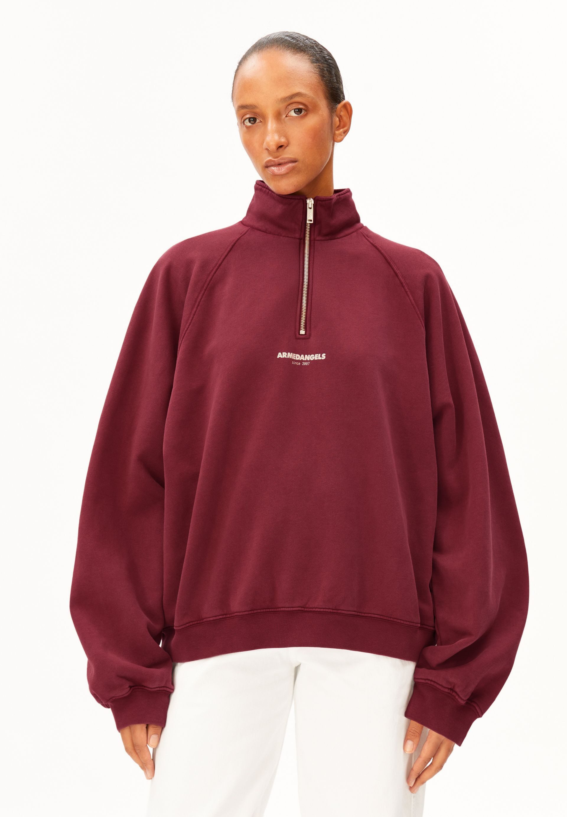 Armedangels Sweatshirt GMT DYE TROYER Sweatshirt aus Bio-Baumwolle Oversized Fit