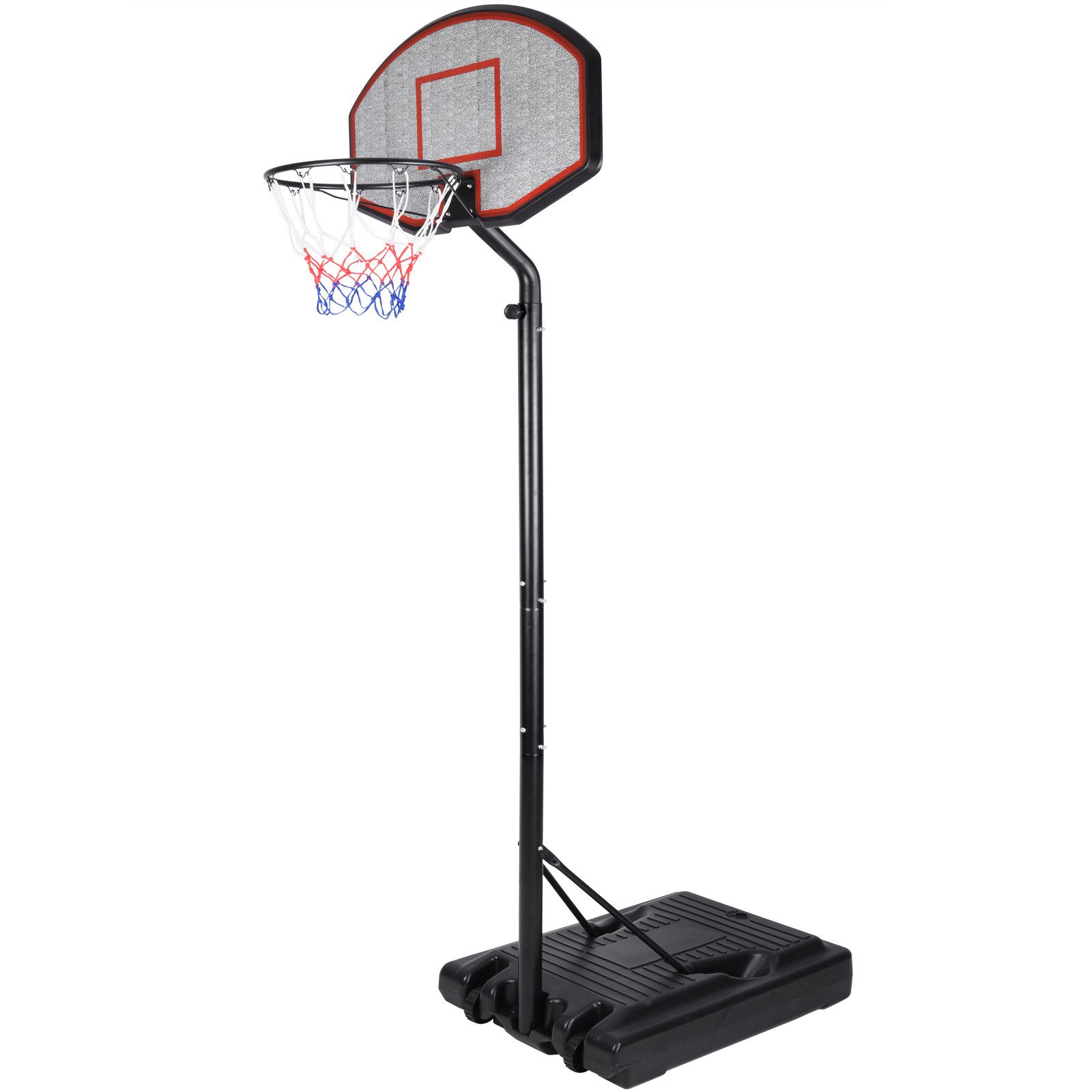 Deuba Basketballkorb, Outdoor Indoor mit Ständer höhenverstellbar 205- 305cm rollbar 70kg
