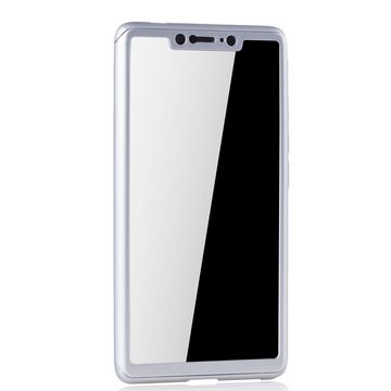König Design Handyhülle Xiaomi Mi 8 SE, Xiaomi Mi 8 SE Handyhülle 360 Grad Schutz Full Cover Silber