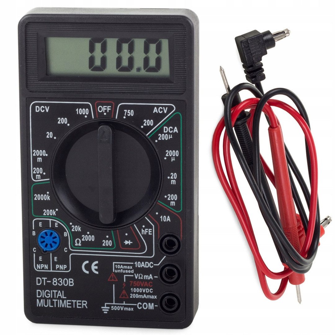 RACEL Strommessgerät Digitales Multimeter Messgerät Voltmeter Ampermeter Stromprüfer, 1-tlg.