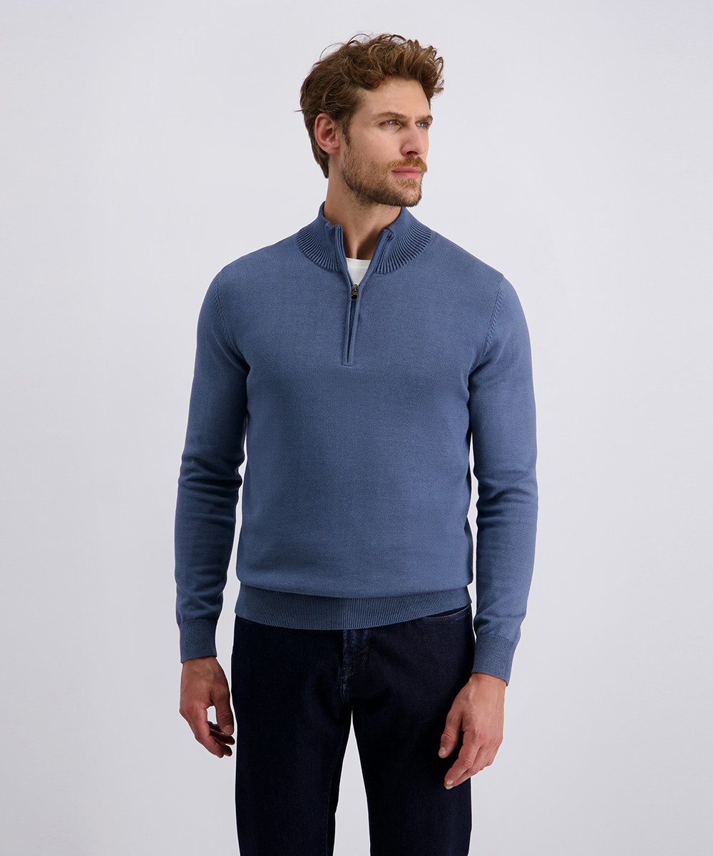 Pierre Cardin Strickpullover mit Troyer Kragen günstig online kaufen
