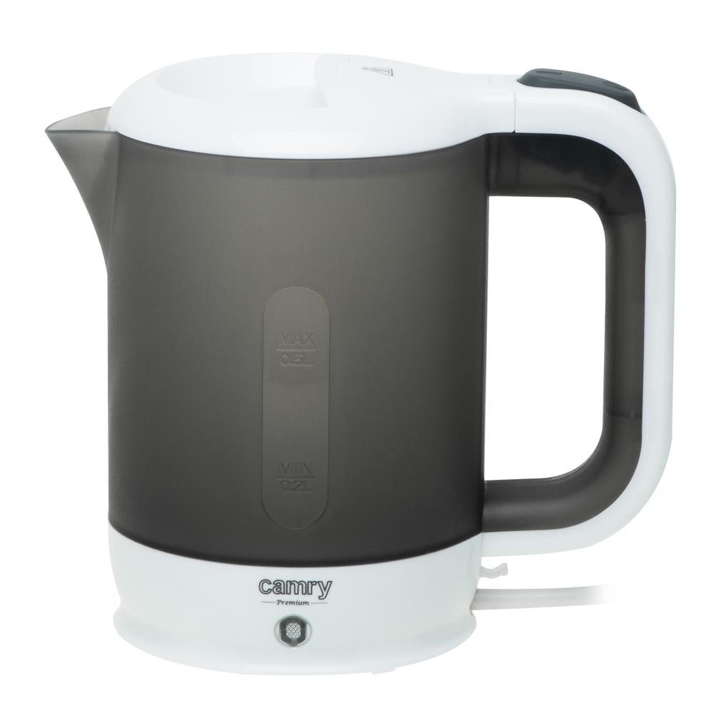 Camry Reise-Wasserkocher CR 1382, 0,5 l, 900 W, inklusive 2 Becher und Löffel