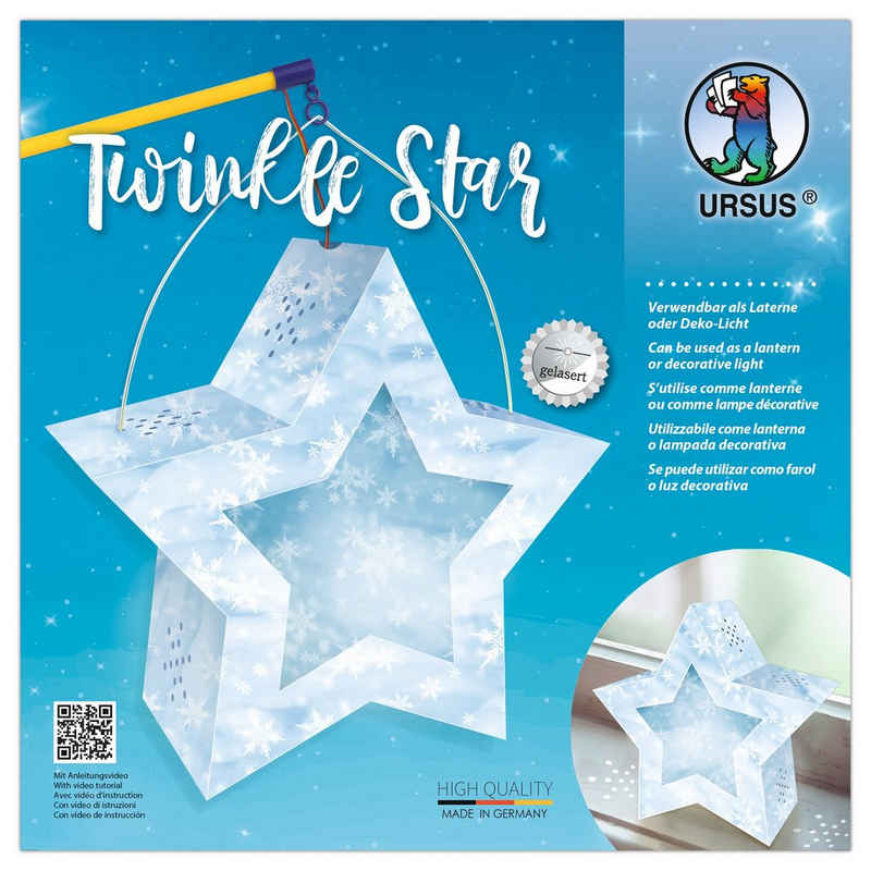 URSUS Papierlaterne Twinkle Star, Ø 19 cm