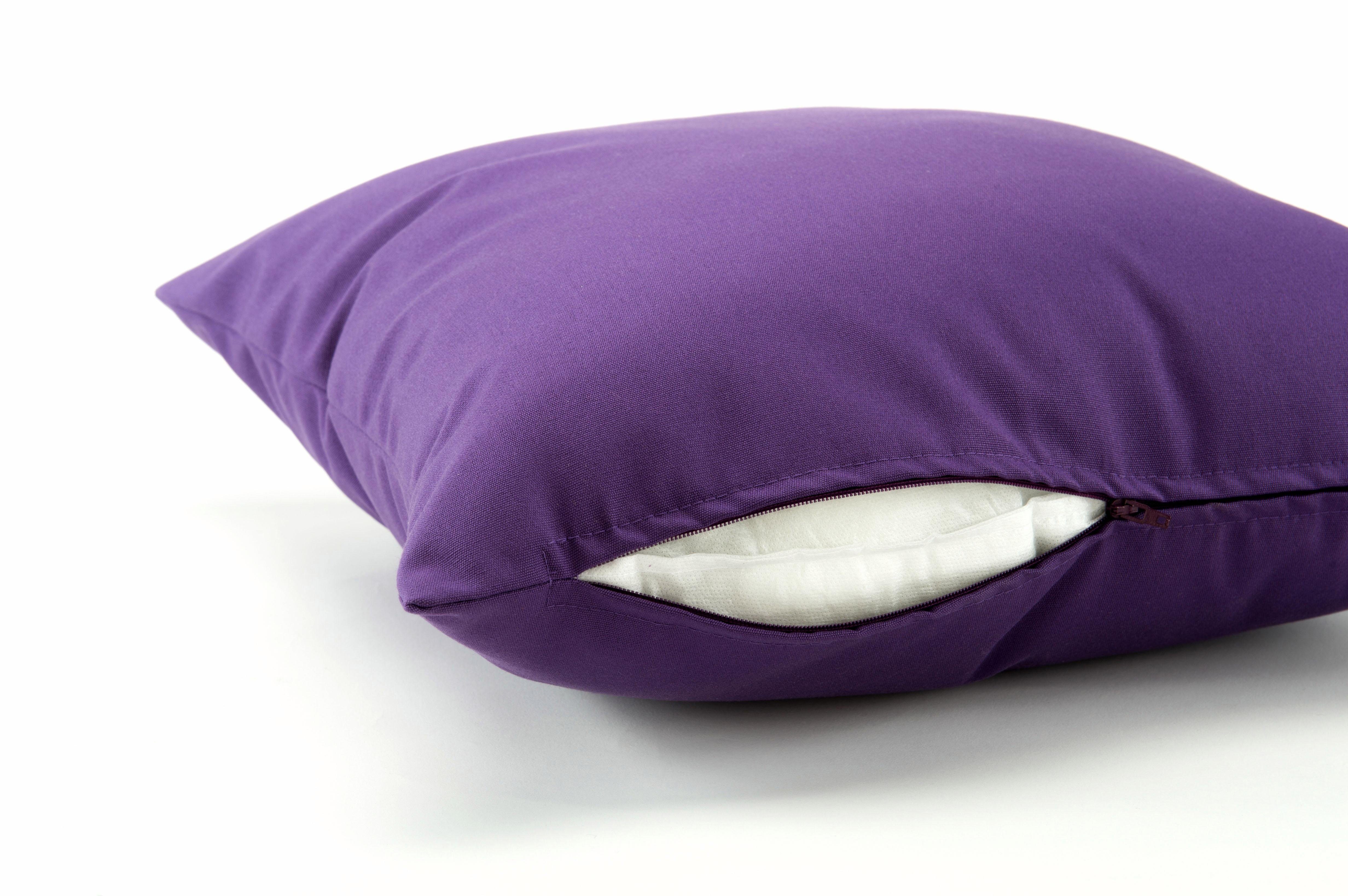 H.O.C.K. Dekokissen "Classic Uni" Kissenhülle mit Füllung, 1 Stück, 50/50 c günstig online kaufen
