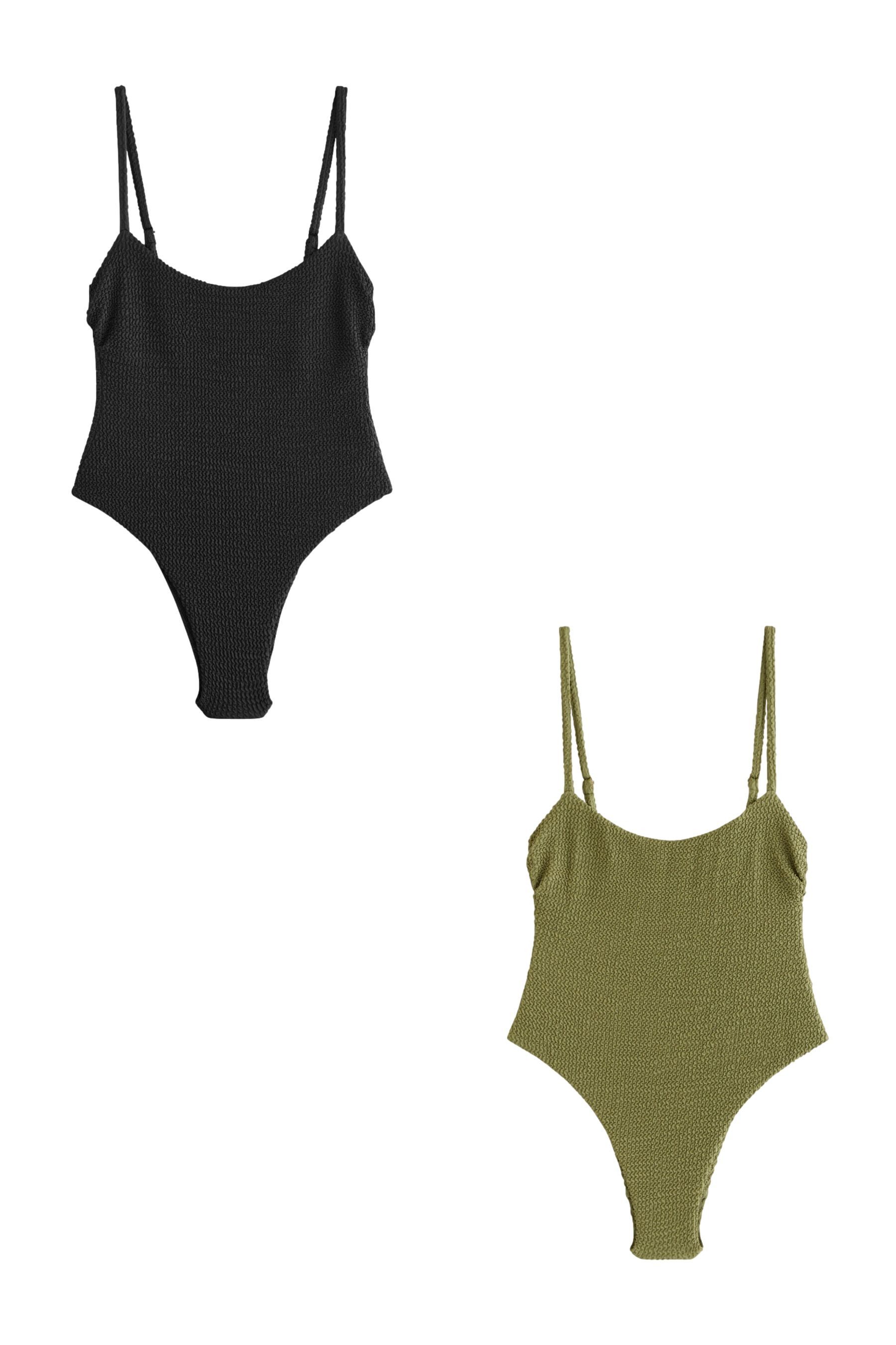 self Badeanzug Bauchweg-Badeanzüge mit hohem Bein, 2er-Pack (2-St) günstig online kaufen