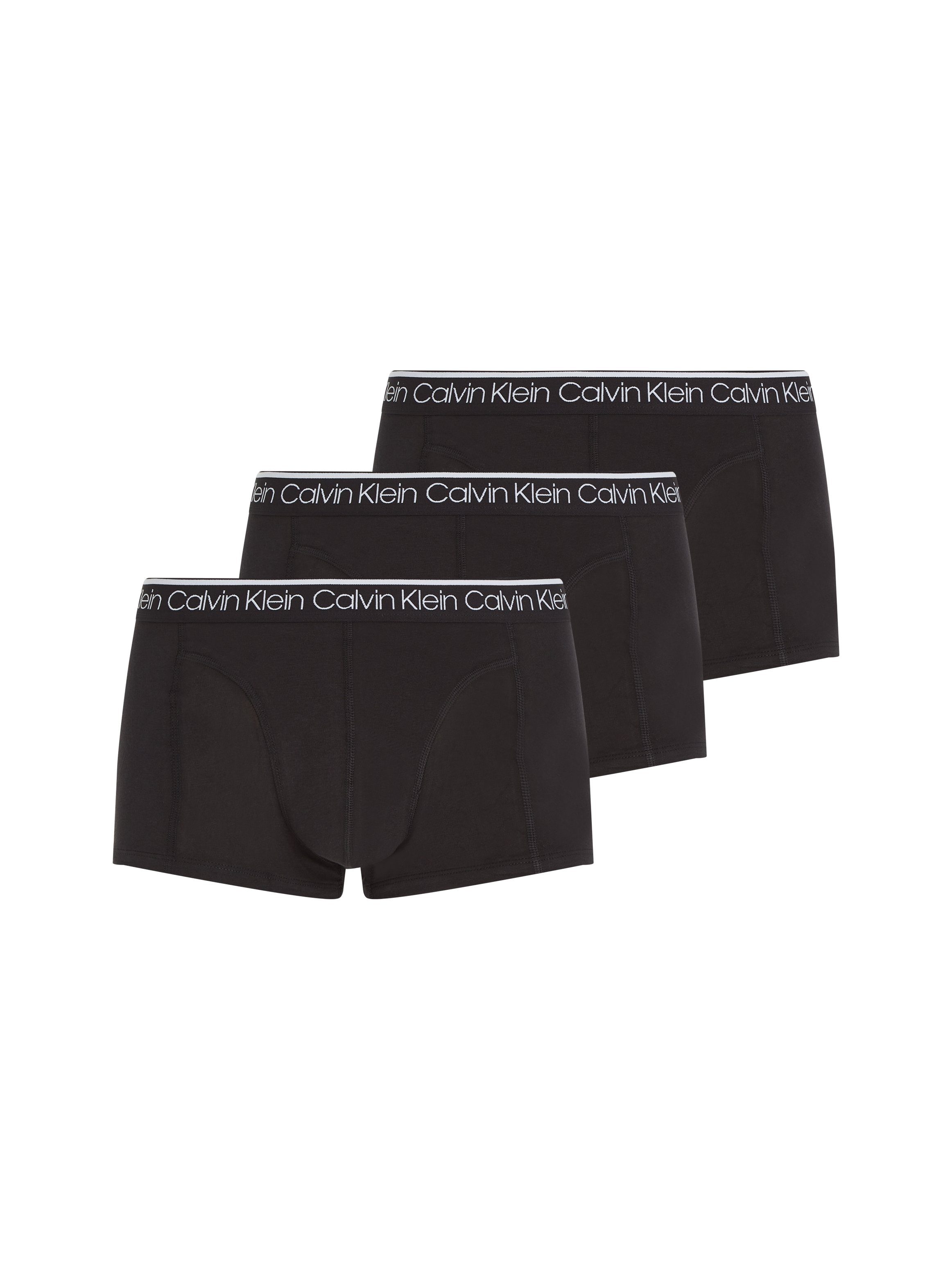 auf Calvin BRIEF 3PK Klein Bund Boxer (Packung, Underwear dem Markenlabel 3-St., 3er-Pack) mit BOXER