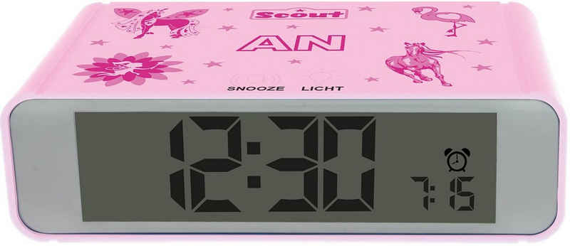 Scout Quarzwecker Digi Clock, 280001025 mit digitaler Anzeige, ideal auch als Geschenk
