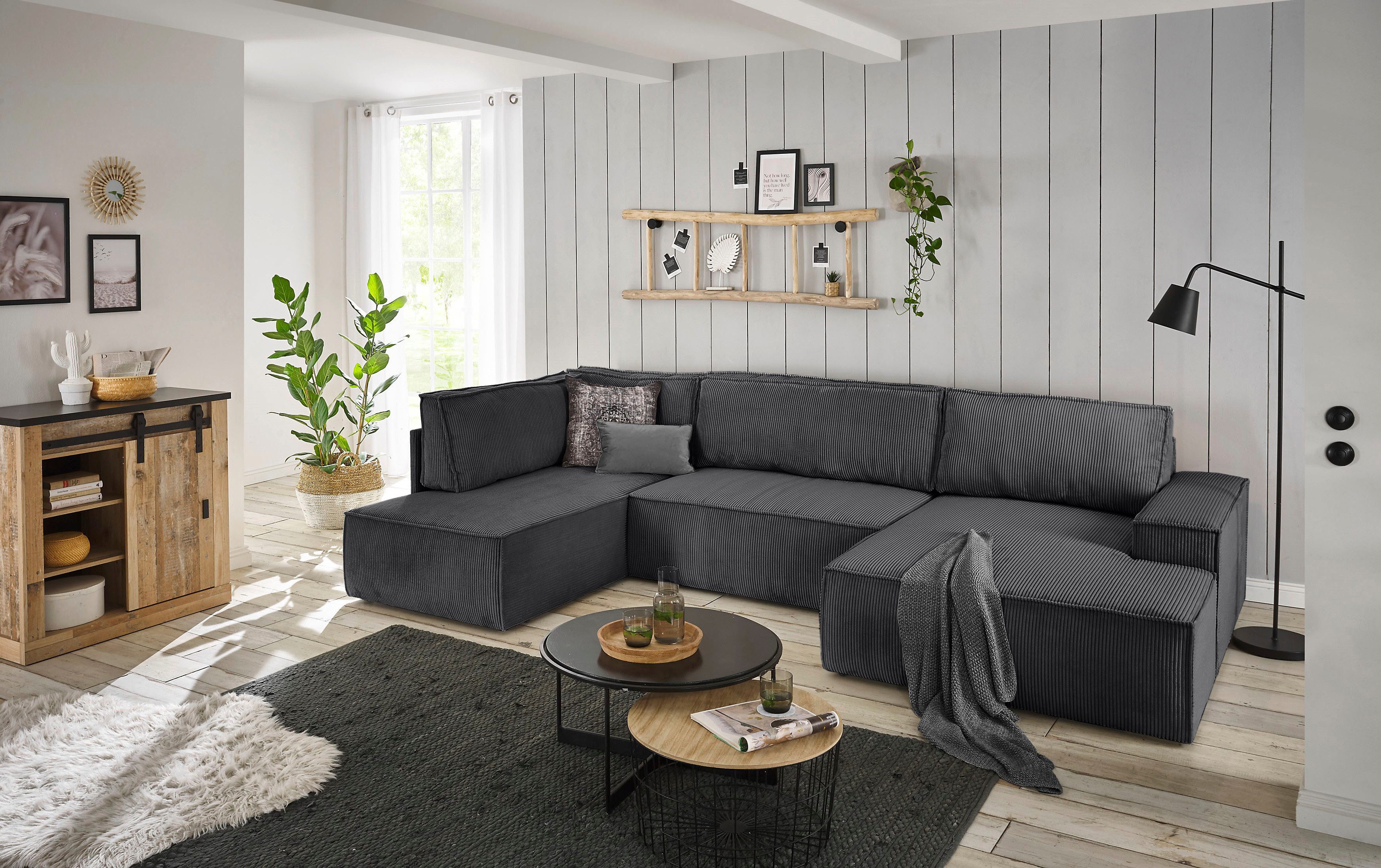 Home affaire Wohnlandschaft SHERWOOD 329 cm, günstig online kaufen