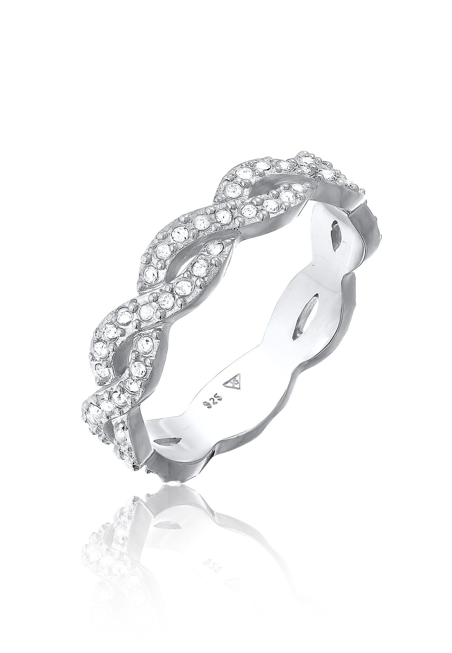 Elli Fingerring Infinity Kristalle Unendlichkeit Liebe günstig online kaufen
