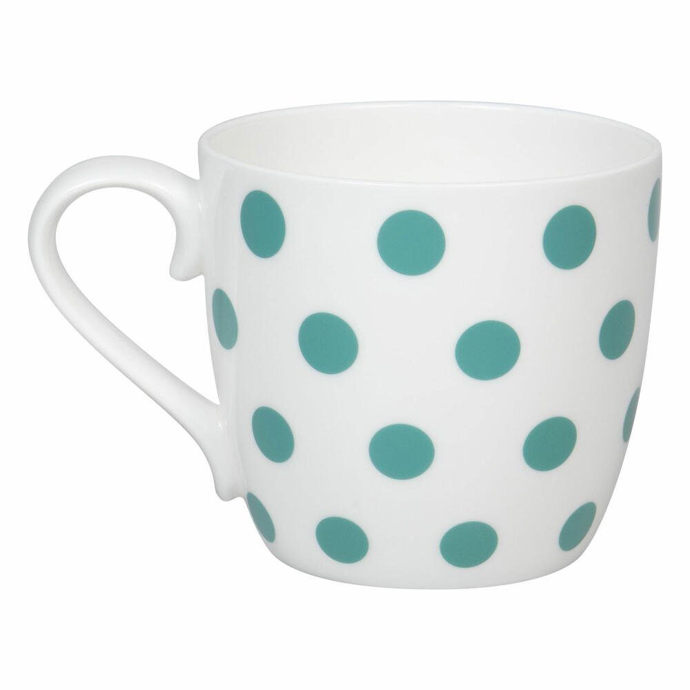 Könitz Becher Dots - Jadegreen, 425 ml, Bone China