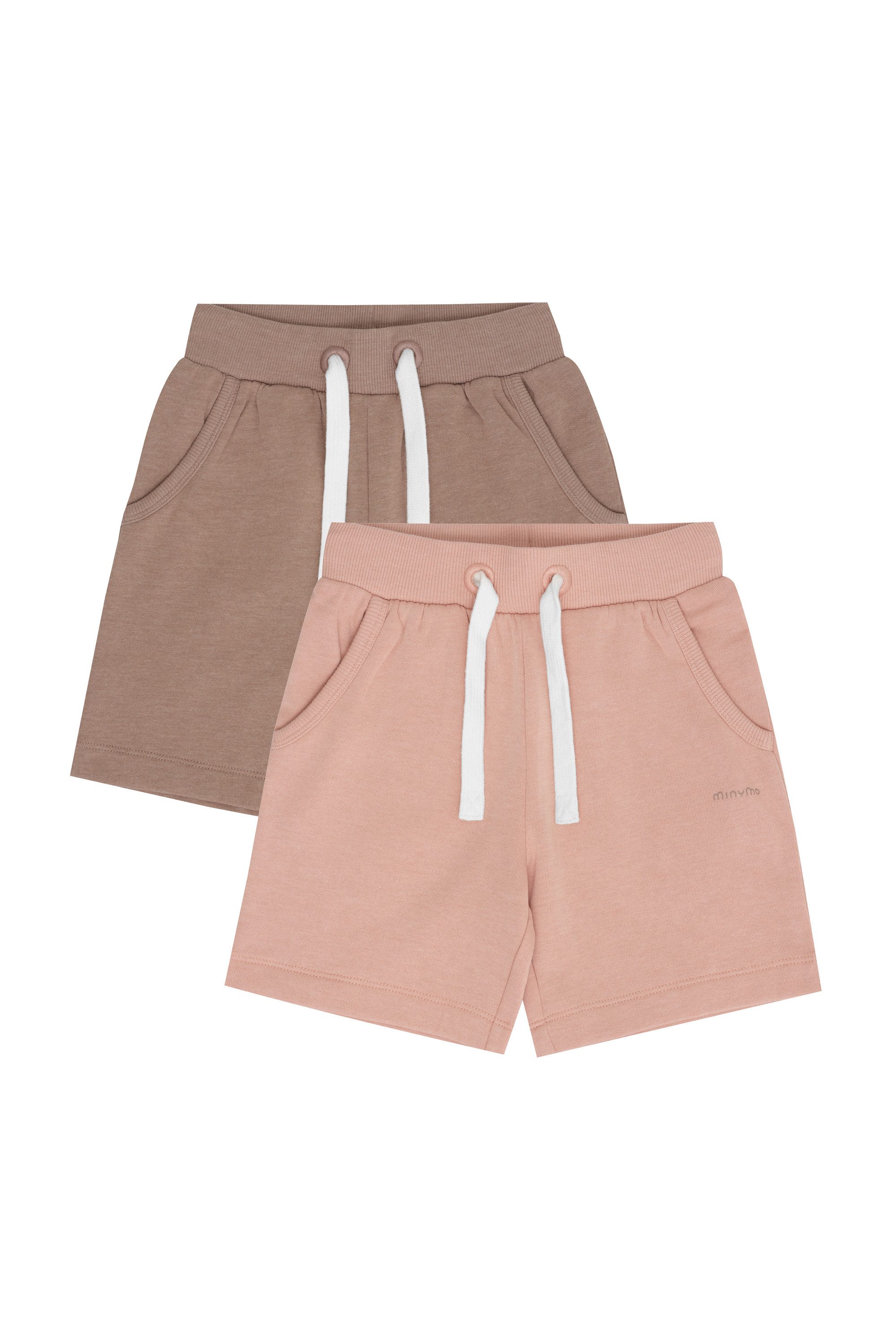 Minymo Sweatshorts MIGirls (2-tlg) 2er Pack GemŸtliche Sweat-Shorts