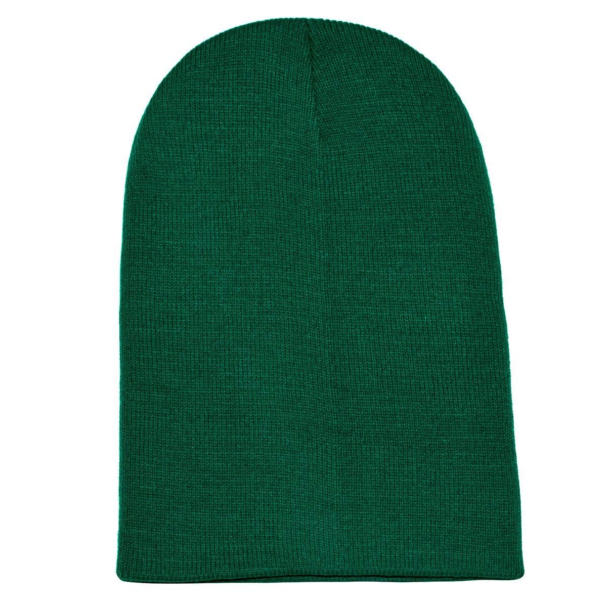 1-St) Schlauchmütze Slouch-Beanie DonDon klassischer grün Mütze (Packung, Wintermütze, Beanie