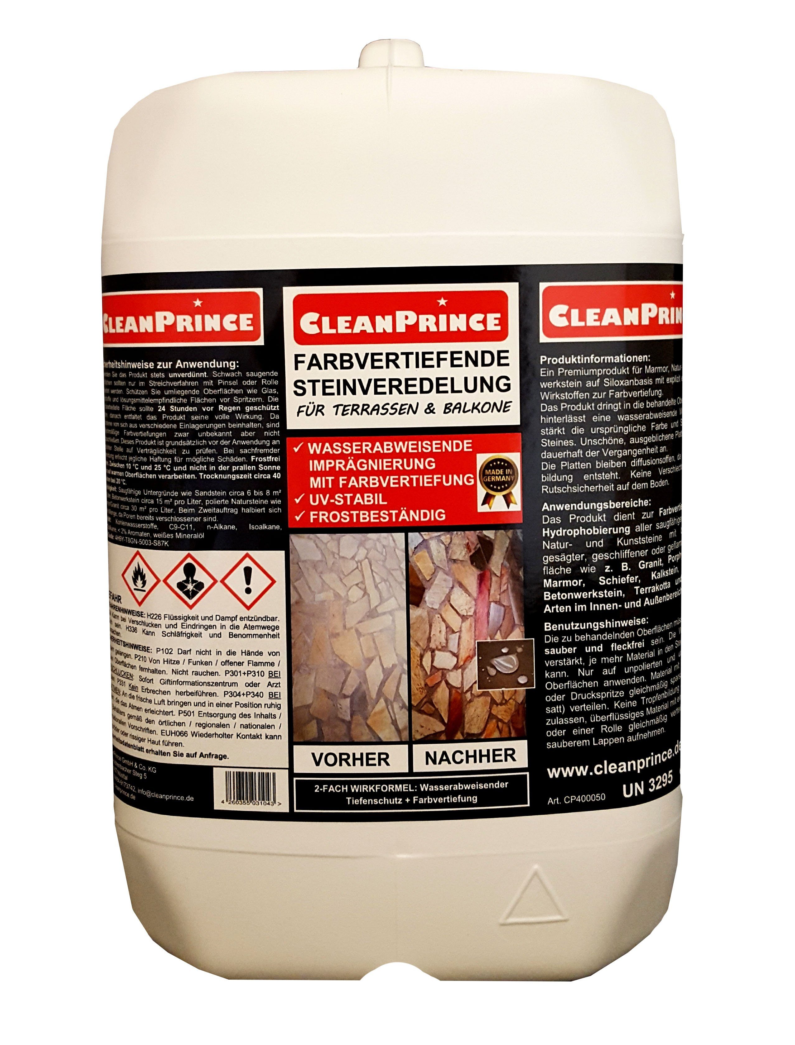 CleanPrince Farbvertiefende Steinveredelung für Terrassen und günstig online kaufen