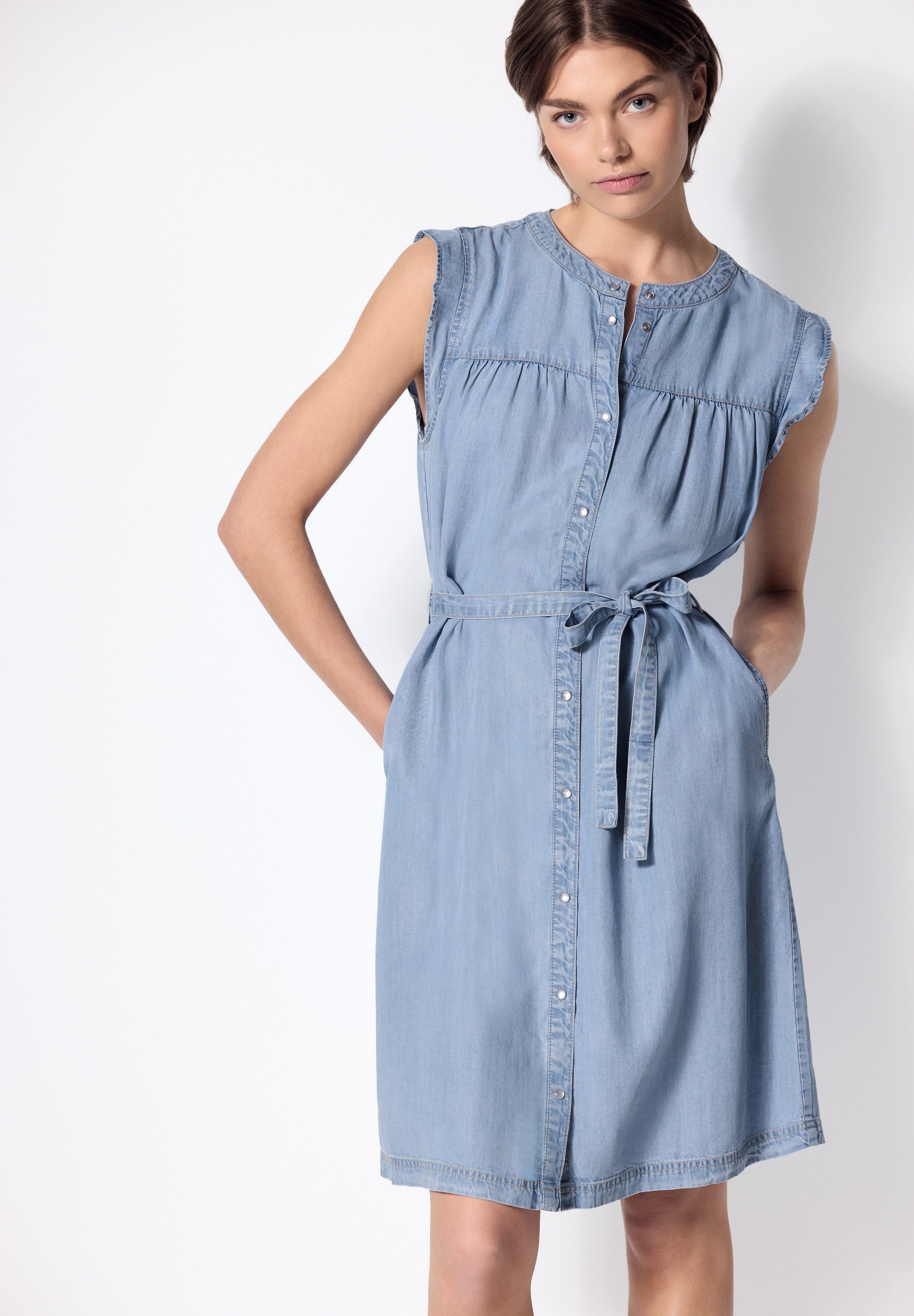 STREET ONE STUDIO Midikleid aus Lyocell