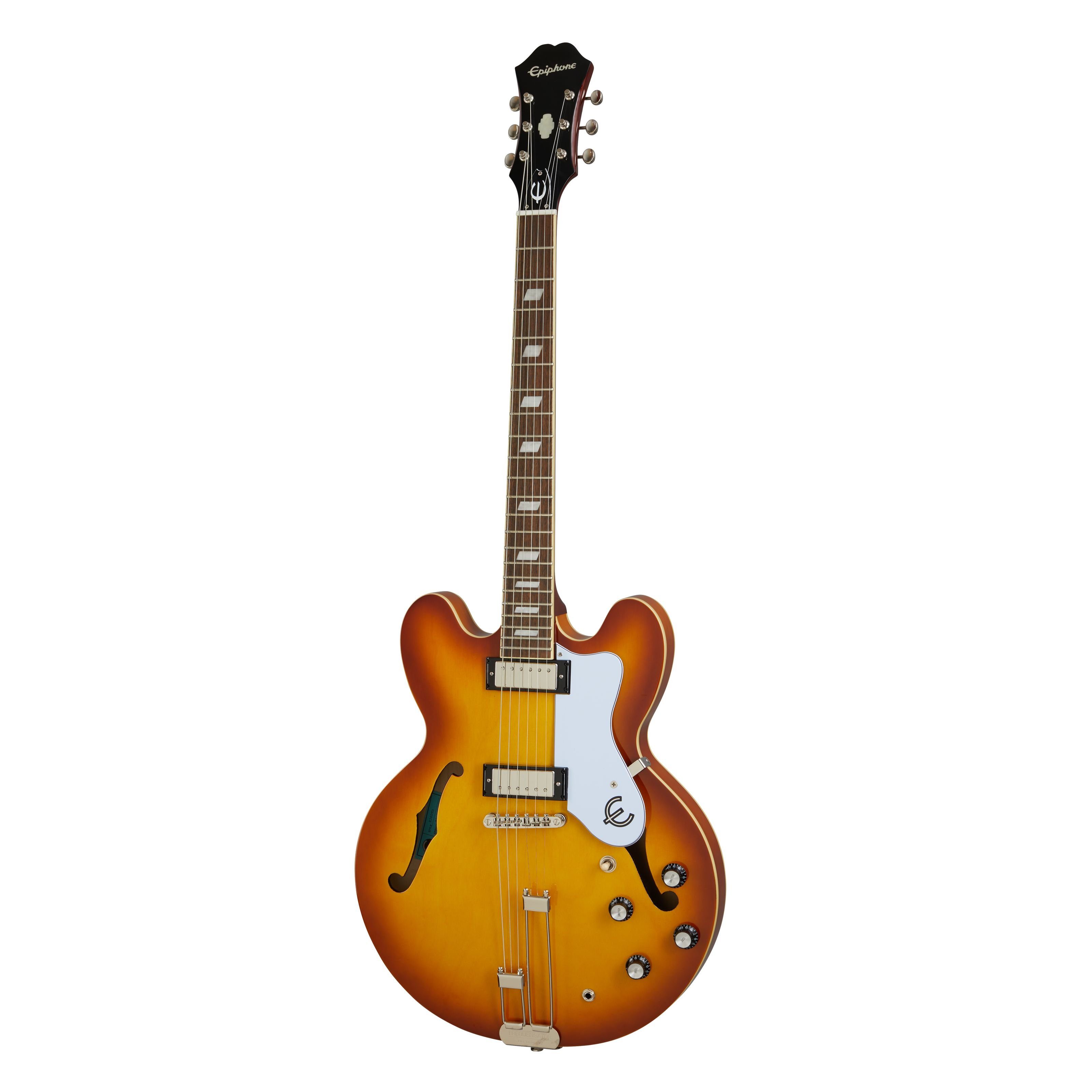Epiphone Halbakustik-Gitarre, Halb-Akustik Гитары, Semi Hollow-Modelle, Riviera Royal Tan - Halbakustik Gitarre