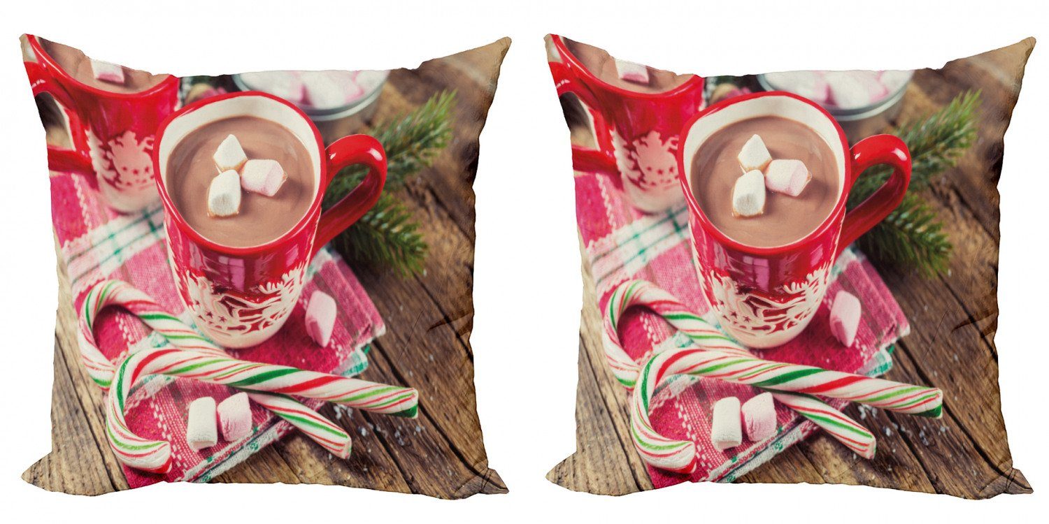 Kissenbezüge Modern Accent Doppelseitiger Digitaldruck, Weihnachten (2 in Schokolade Stück), Tassen Abakuhaus Heiße