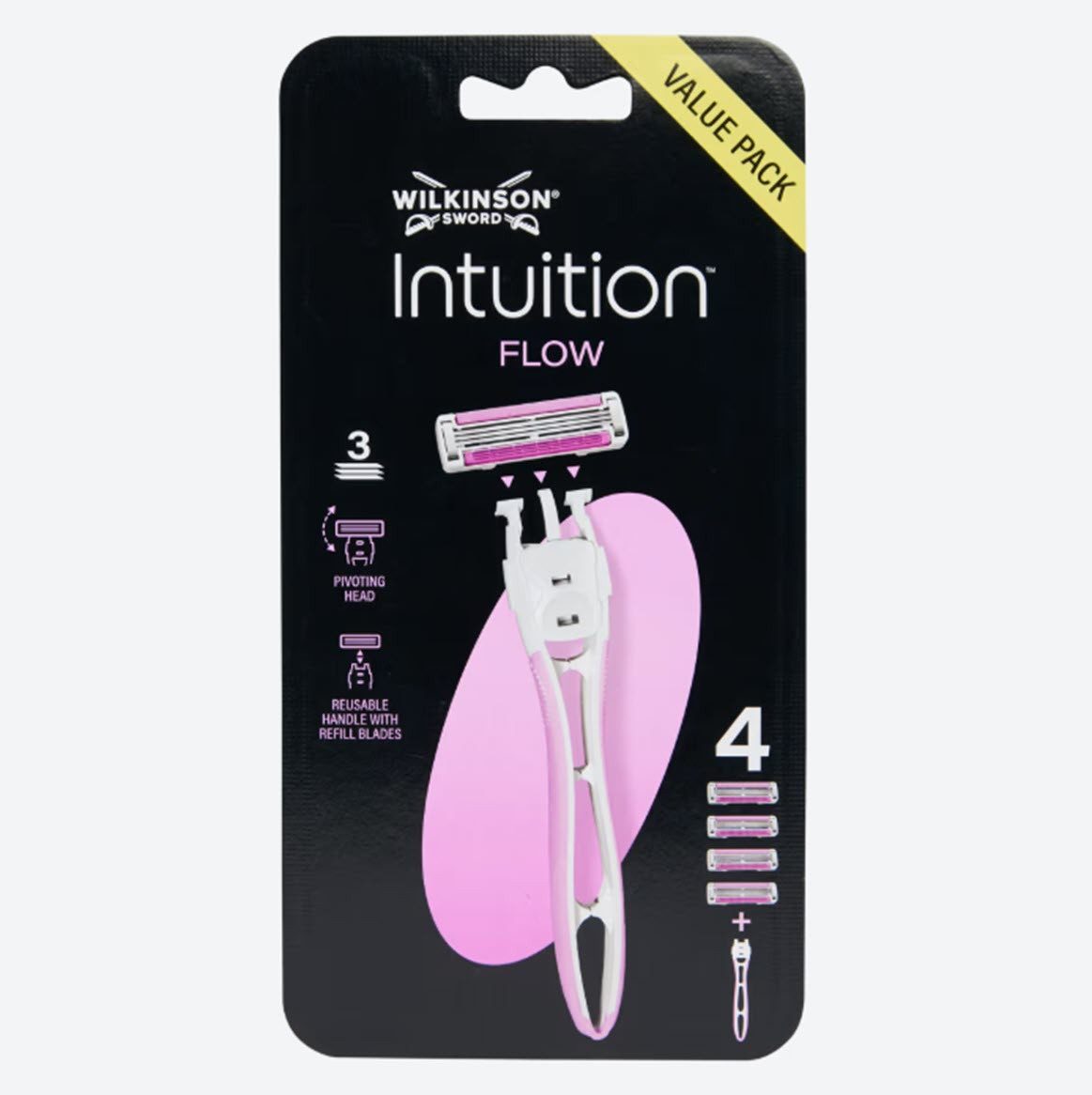 Wilkinson Einwegrasierer Wilkinson Sword Rasierklingen 4 Stück + Halter Women, 4-tlg.