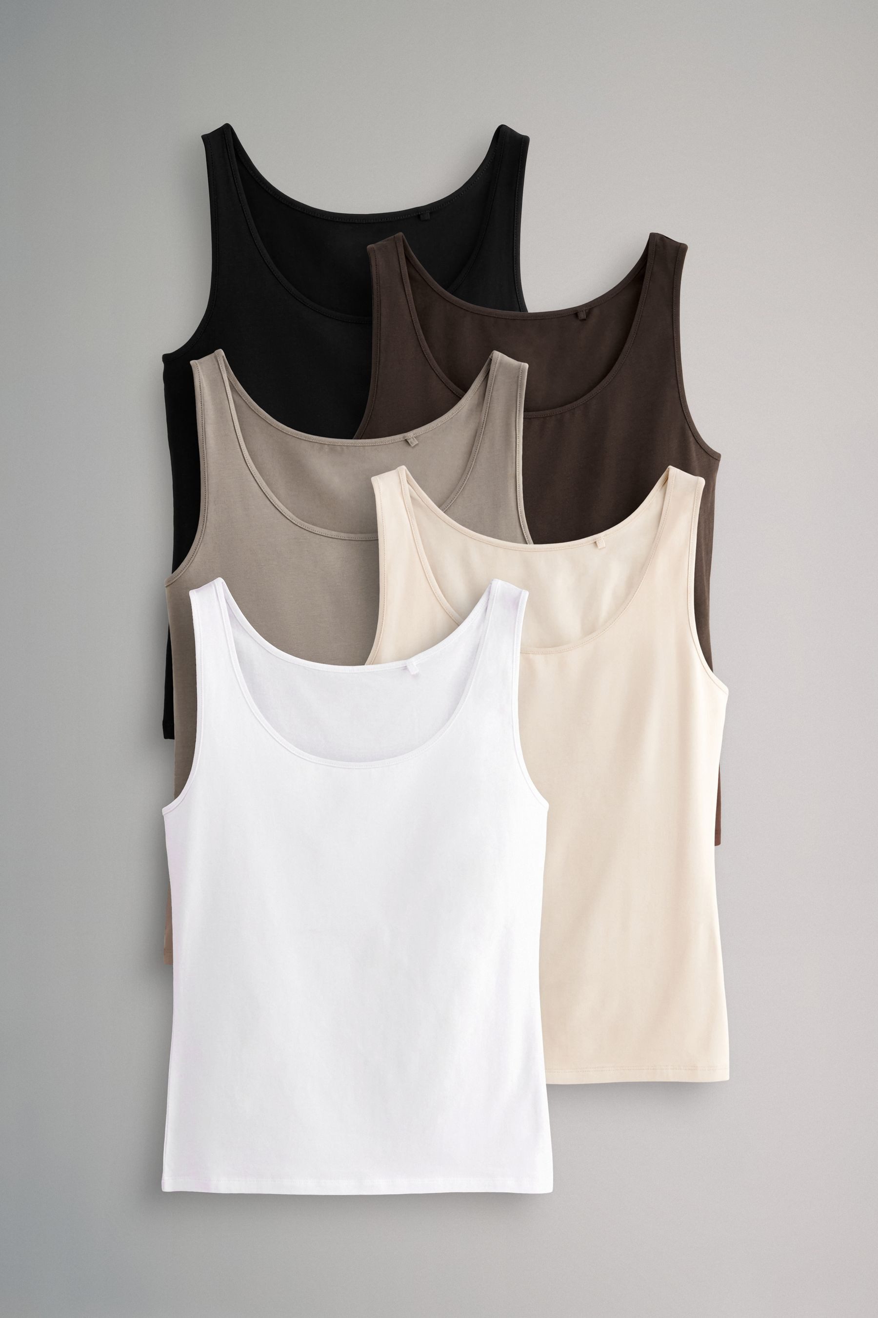 Shirttop The Set Trägertops mit U-Ausschnitt, 5er-Pack