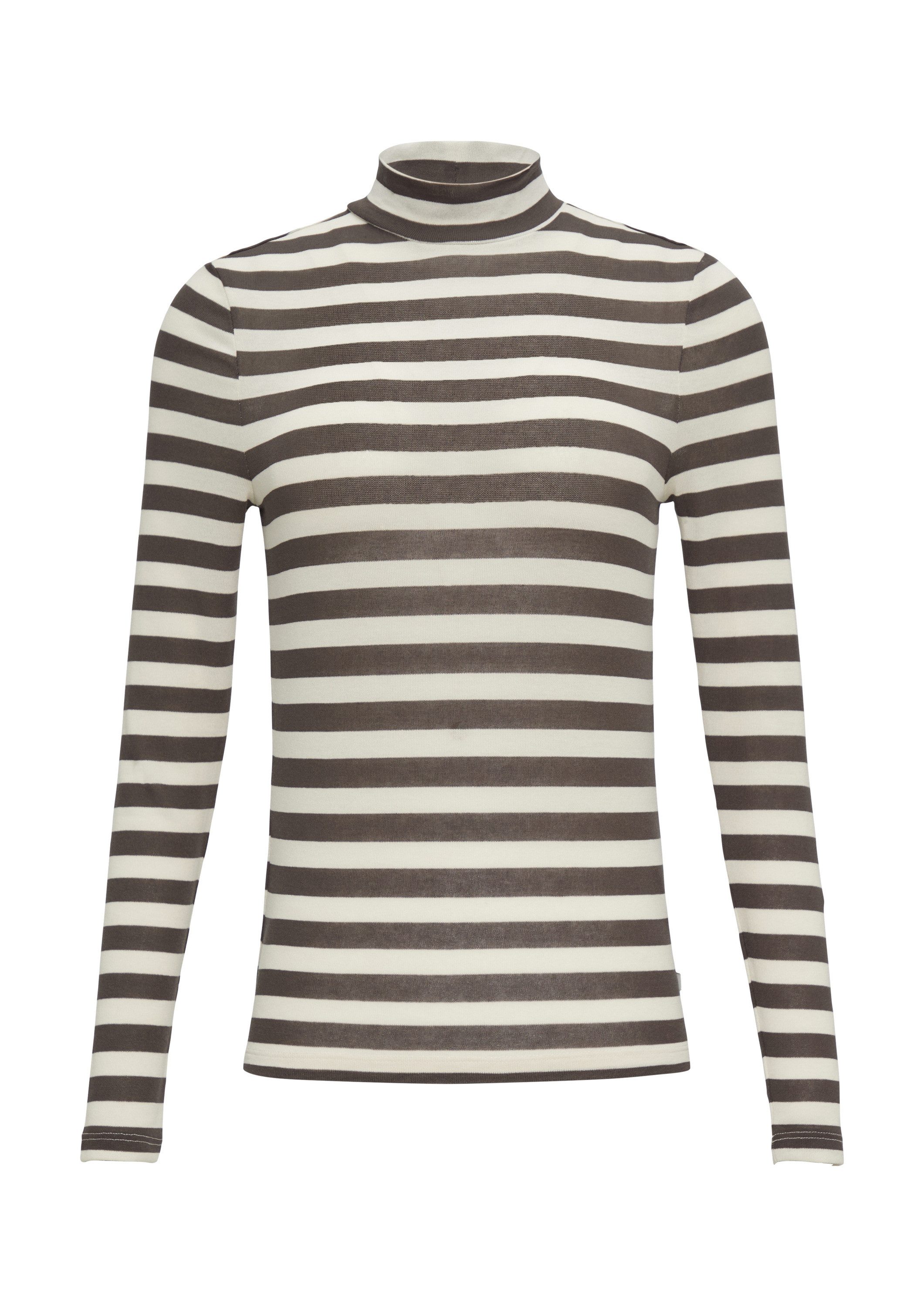 QS Langarmshirt T-Shirt Gestreiftes Longsleeve im Slim Fit günstig online kaufen