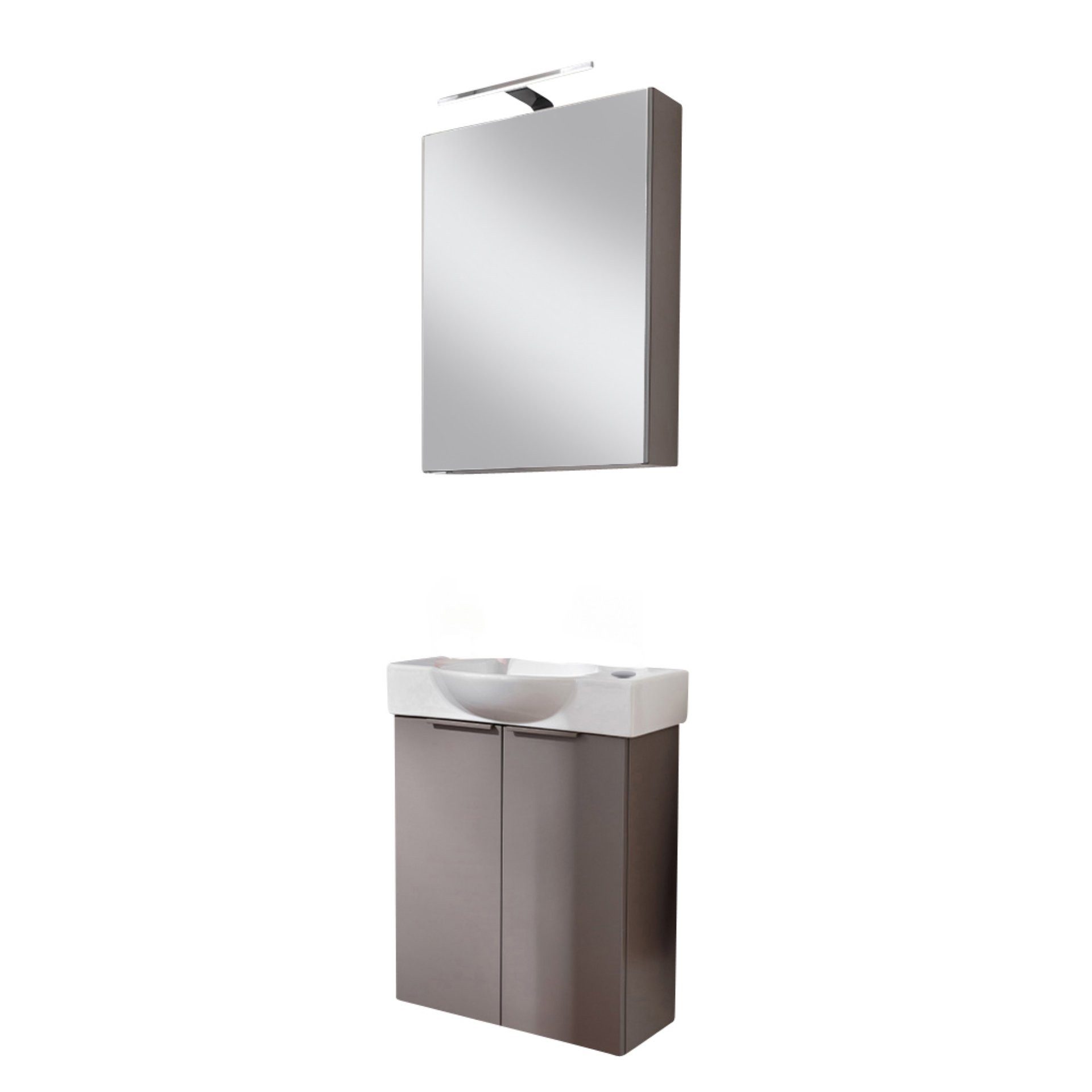 FACKELMANN Badmöbel-Set Badmöbelset, Badezimmermöbel, Waschtischkombination, Gäste WC Set