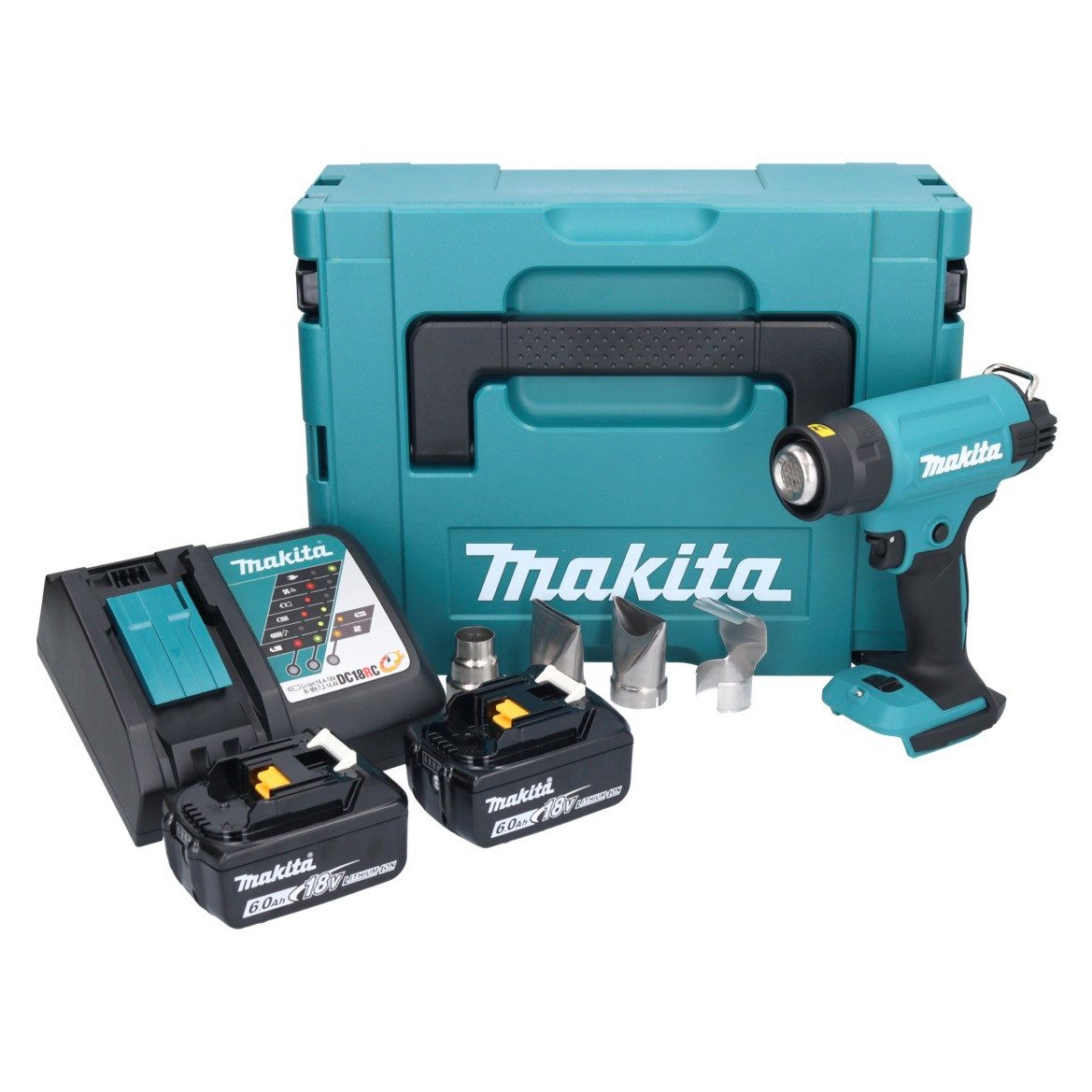 Makita Akku-Heißluftgebläse DHG 181 RGJ Akku Heißluftgebläse 18 V 150