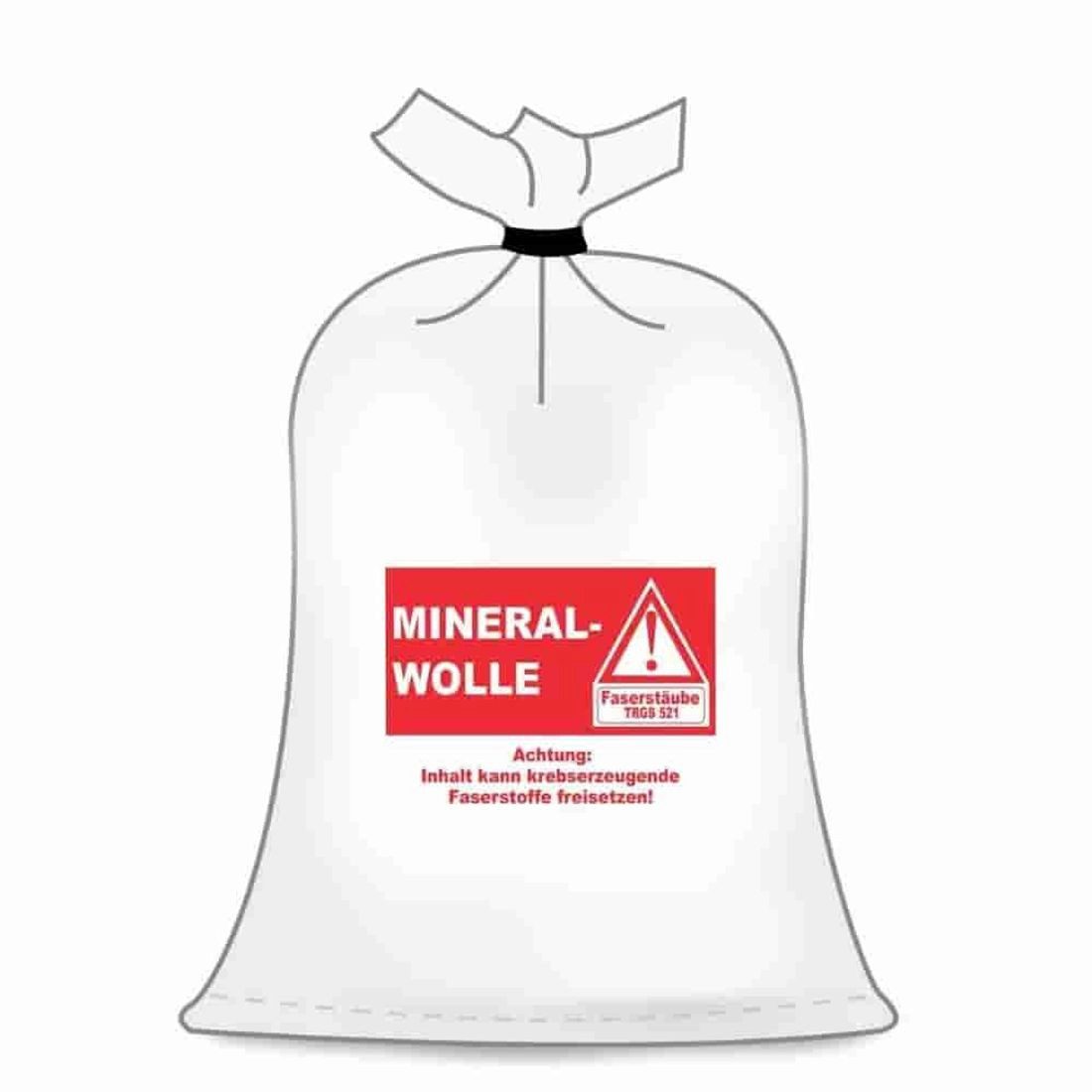 Boni-Shop Müllsackständer-Rolle KMF Sack, Mineralwolle Sack, 140x220 cm, Entsorgung Mineralwolle