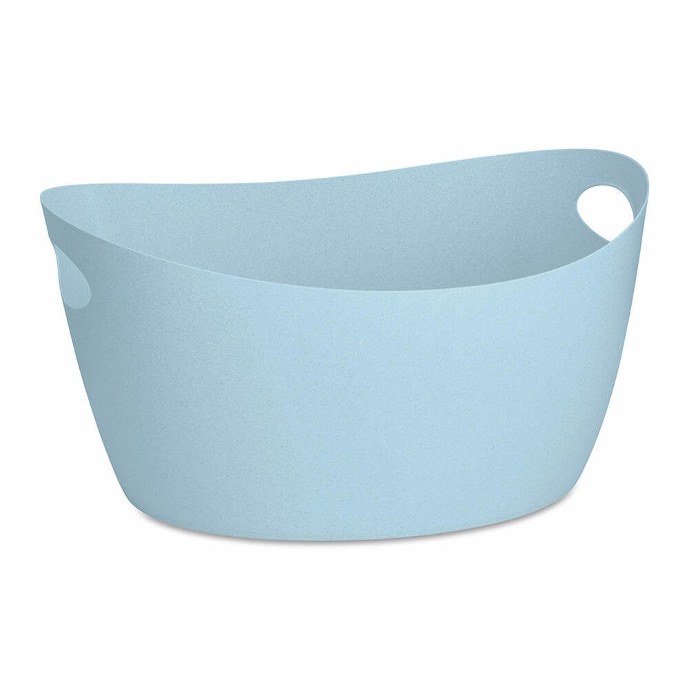KOZIOL Aufbewahrungskorb Bottichelli L, Recycled Blue, 15 L