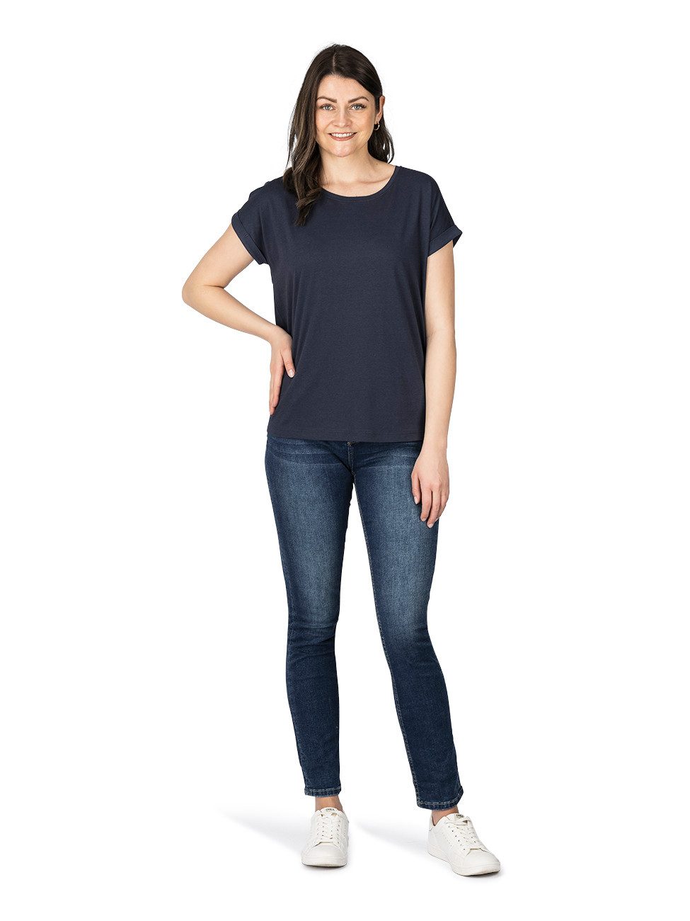DENIMFY T-Shirt Damen Top DFSophie Regular günstig online kaufen