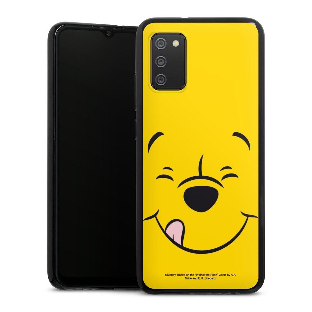 DeinDesign Handyhülle Winnie Puuh Offizielles Lizenzprodukt Disney Puuh Closeup, Samsung Galaxy A02s Silikon Hülle Bumper Case Handy Schutzhülle