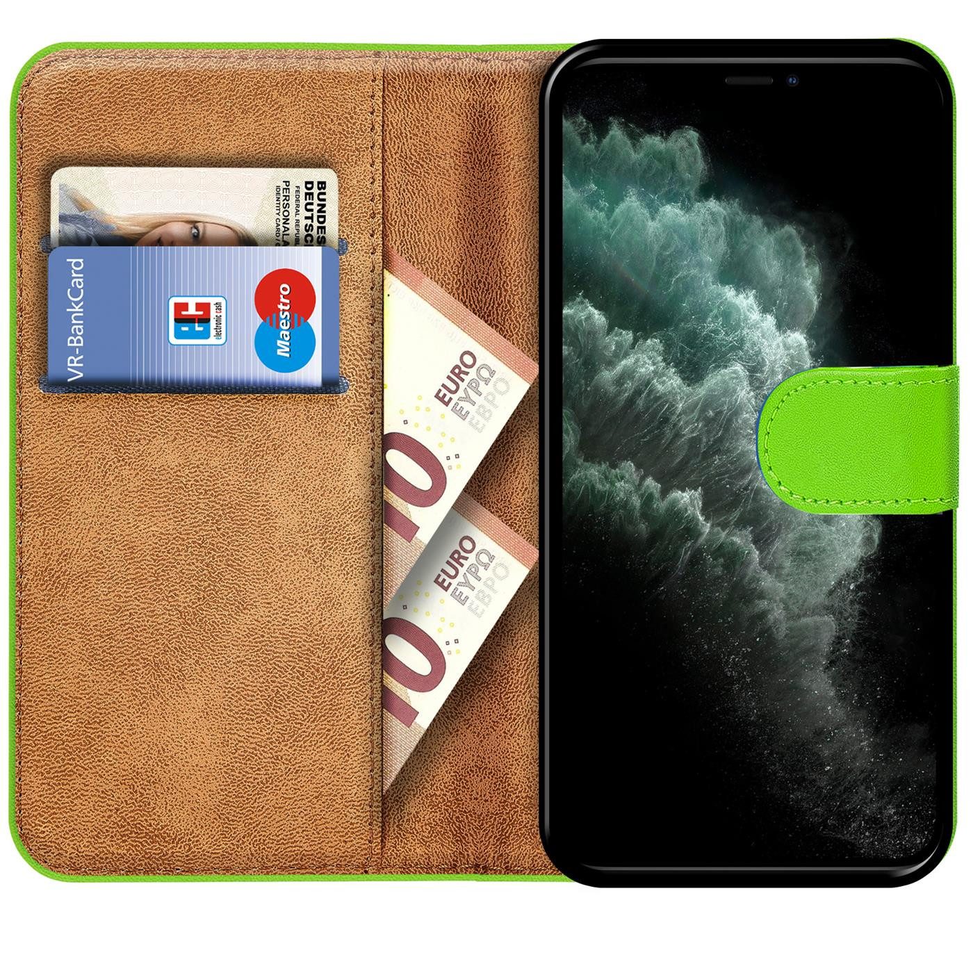 CoolGadget Handyhülle Wallet Klapp Tasche Book Case für Apple iPhone 11 Pro Max 6,5 Zoll, Hülle Klapphülle Flip Cover Etui Schutzhülle
