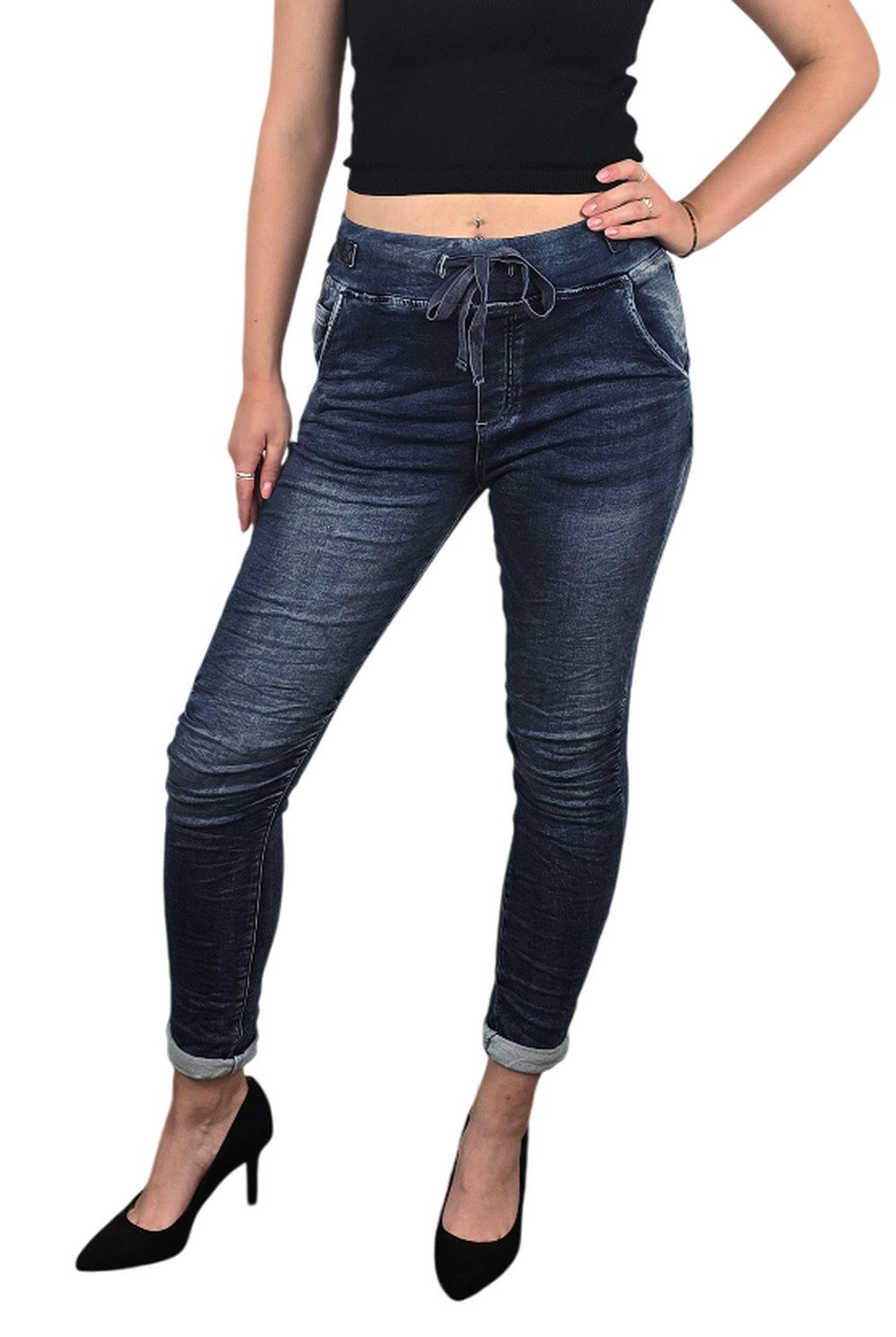 MELLY & CO Jogg Pants Jogg Pants Jogpant Jeans im 5-Pocket Style