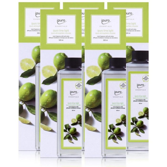 IPURO Raumduft Ipuro Essentials lime light Refill 500ml Nachfüllflasche Raumduft (5er