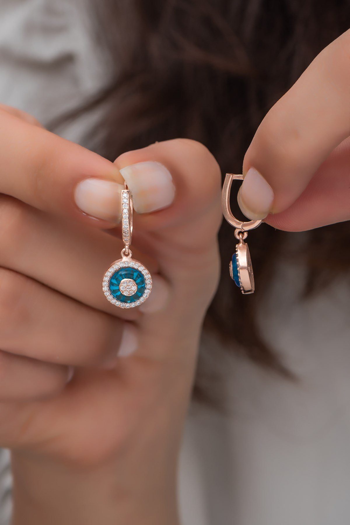 Nisan Ohrring-Set, 925 Sterling Silber Damen Ohrringe – Rosévergoldete Naza günstig online kaufen