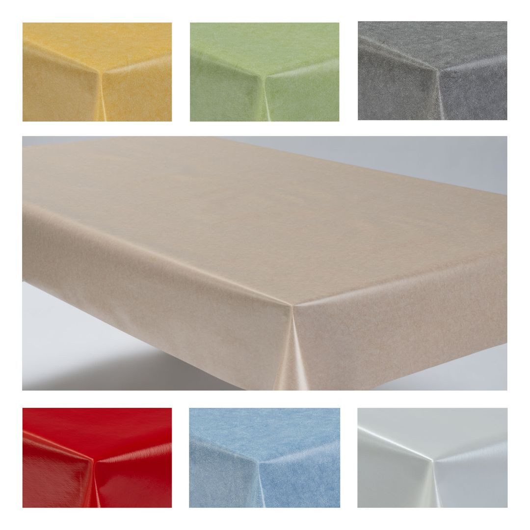 laro Tischdecke Wachstuchtischdecke Uni Style PVC Eckig