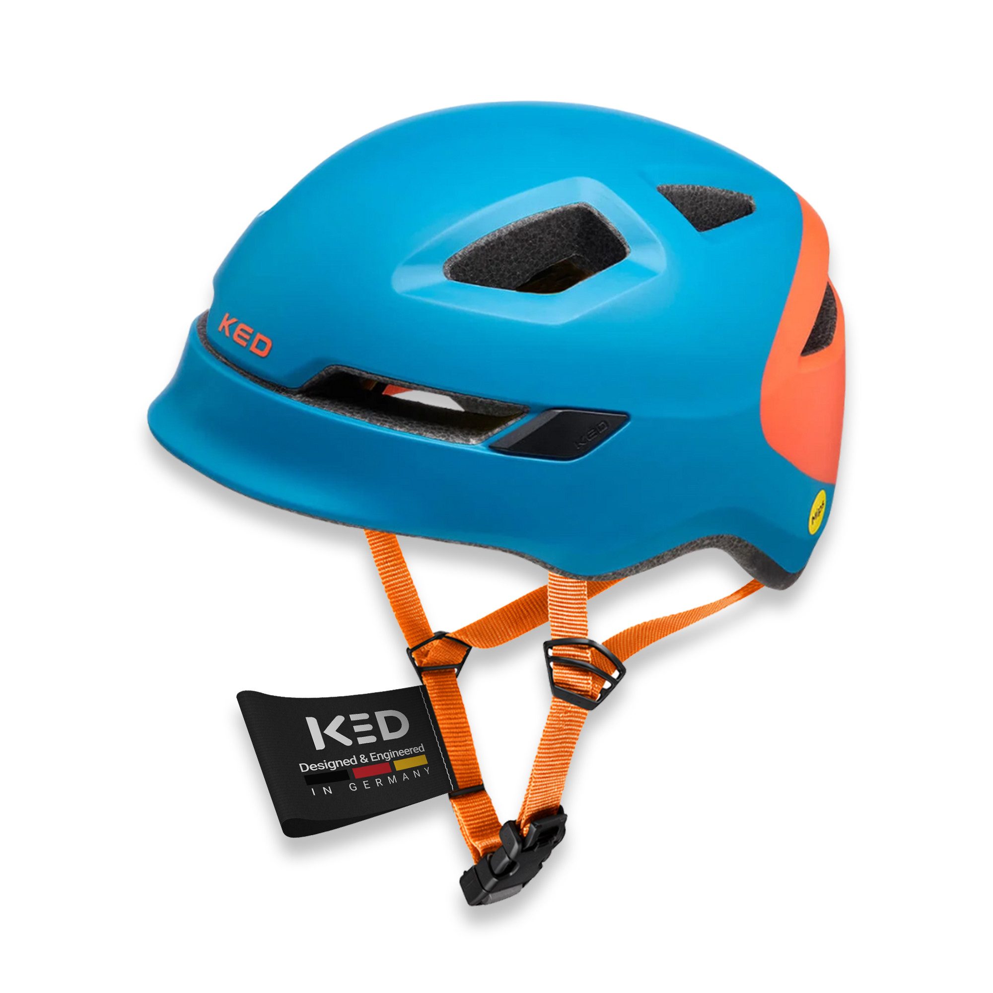 KED Fahrradhelm Pop II Fahrradhelm Kinder, Inmold Fahrradhelm: Stabile Passform, Belüftungsöffnungen, Reflektor