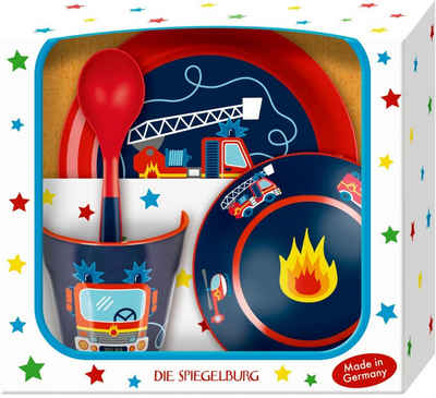 Spiegelburg Neugeborenen-Geschenkset Spiegelburg Geschenkset Feuerwehr (Wenn ich mal groß bin) (Packung, 4-tlg)